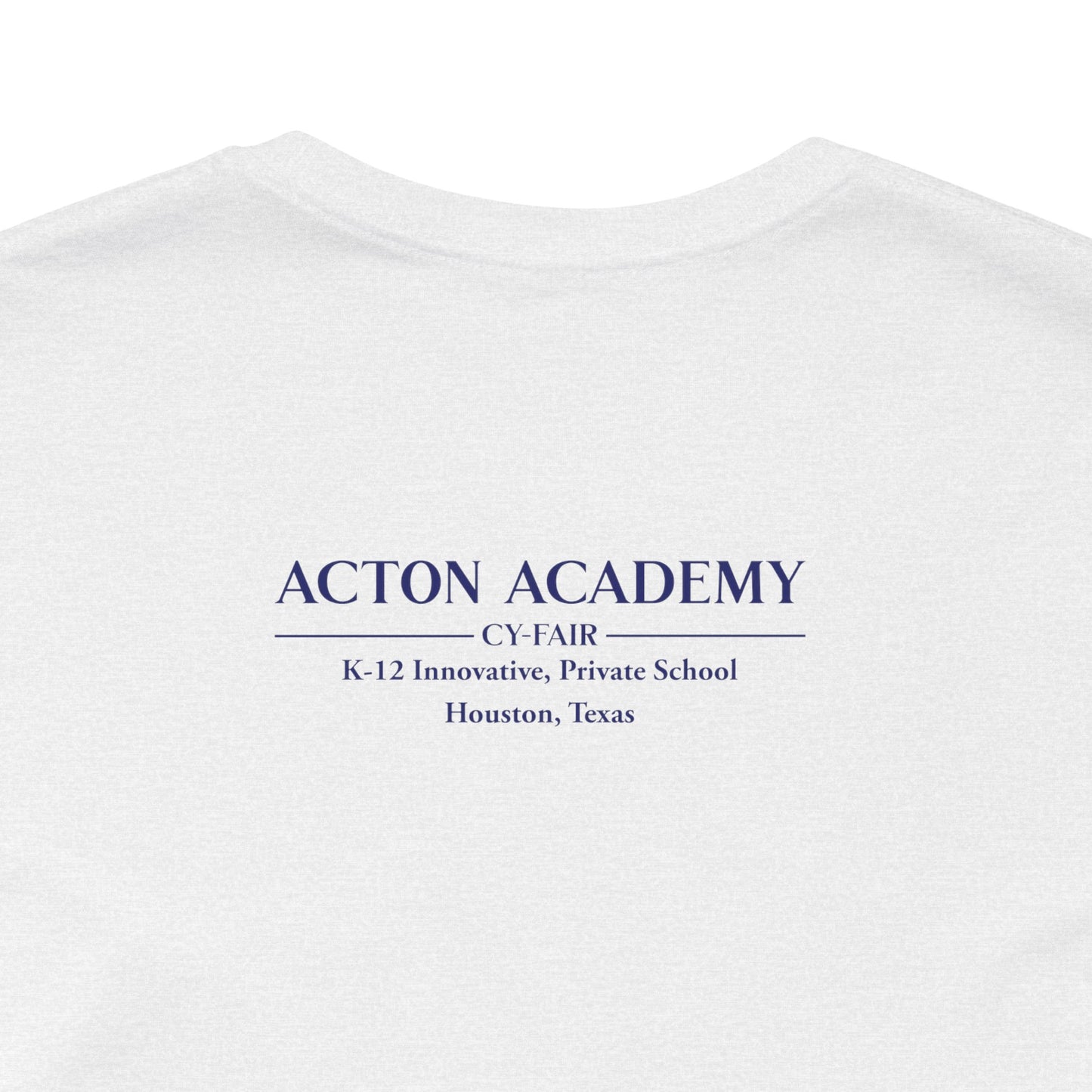 Hero's Journey Line Drawing with Acton CyFair Unisex Jersey Short Sleeve Tee