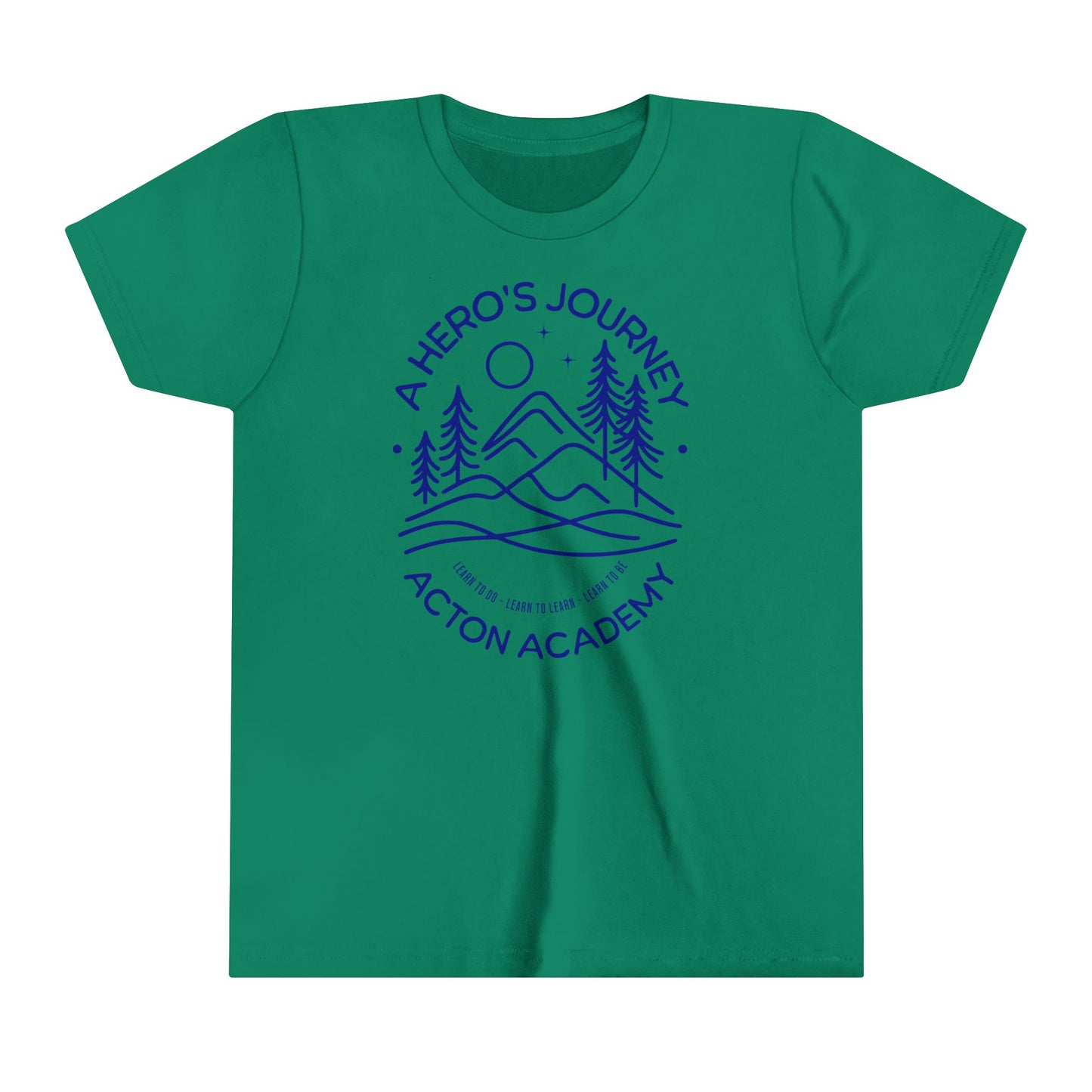 Hero's Journey Line Drawing Youth Short Sleeve Tee