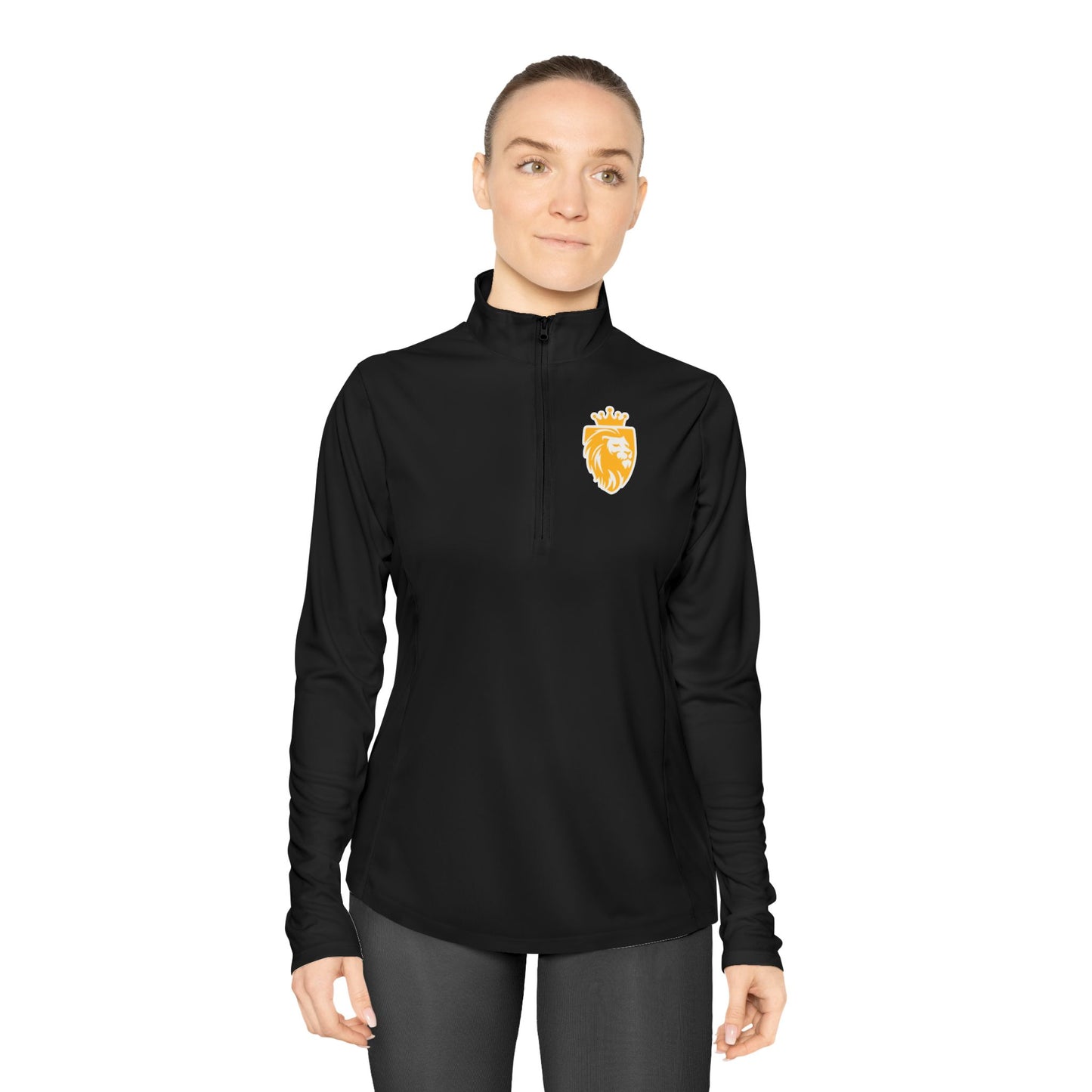 Acton King's Academy Lion Head Ladies Quarter-Zip Pullover