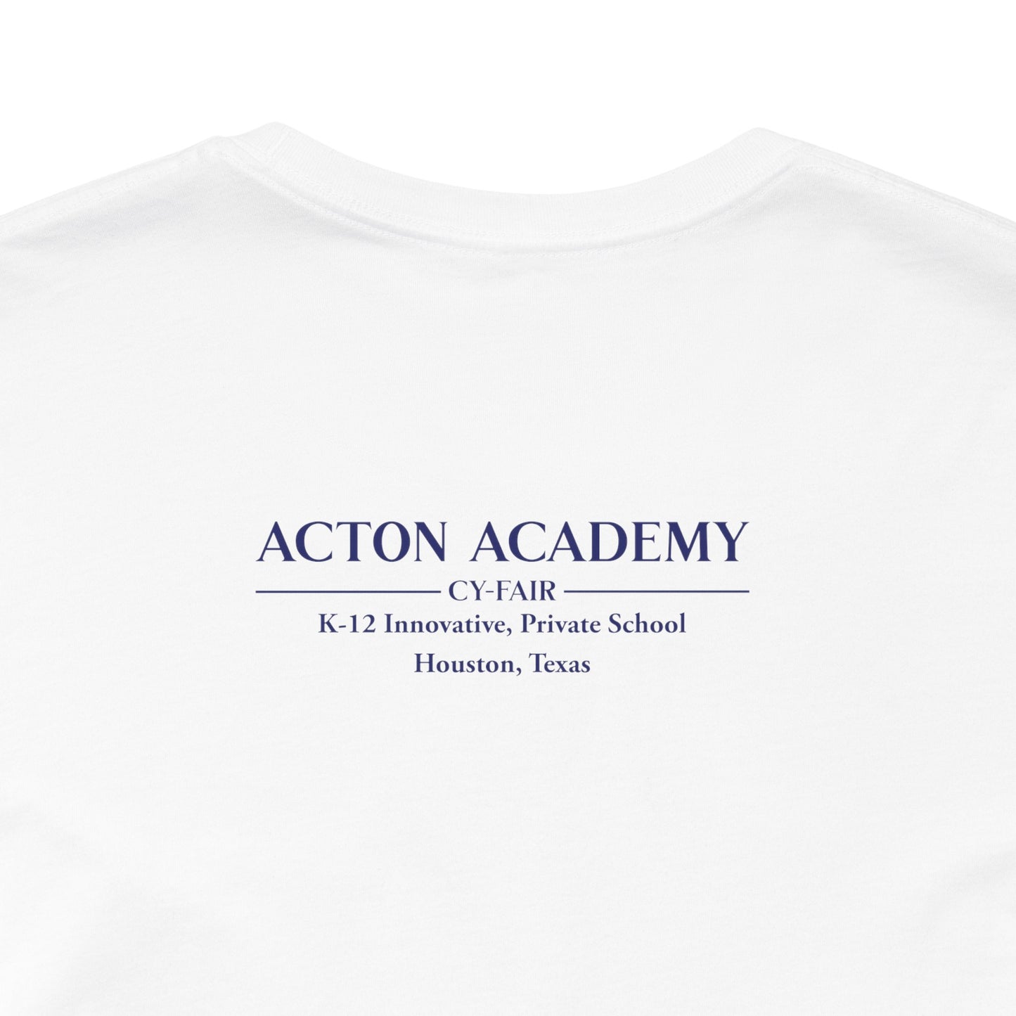 Hero's Journey Line Drawing with Acton CyFair Unisex Jersey Short Sleeve Tee