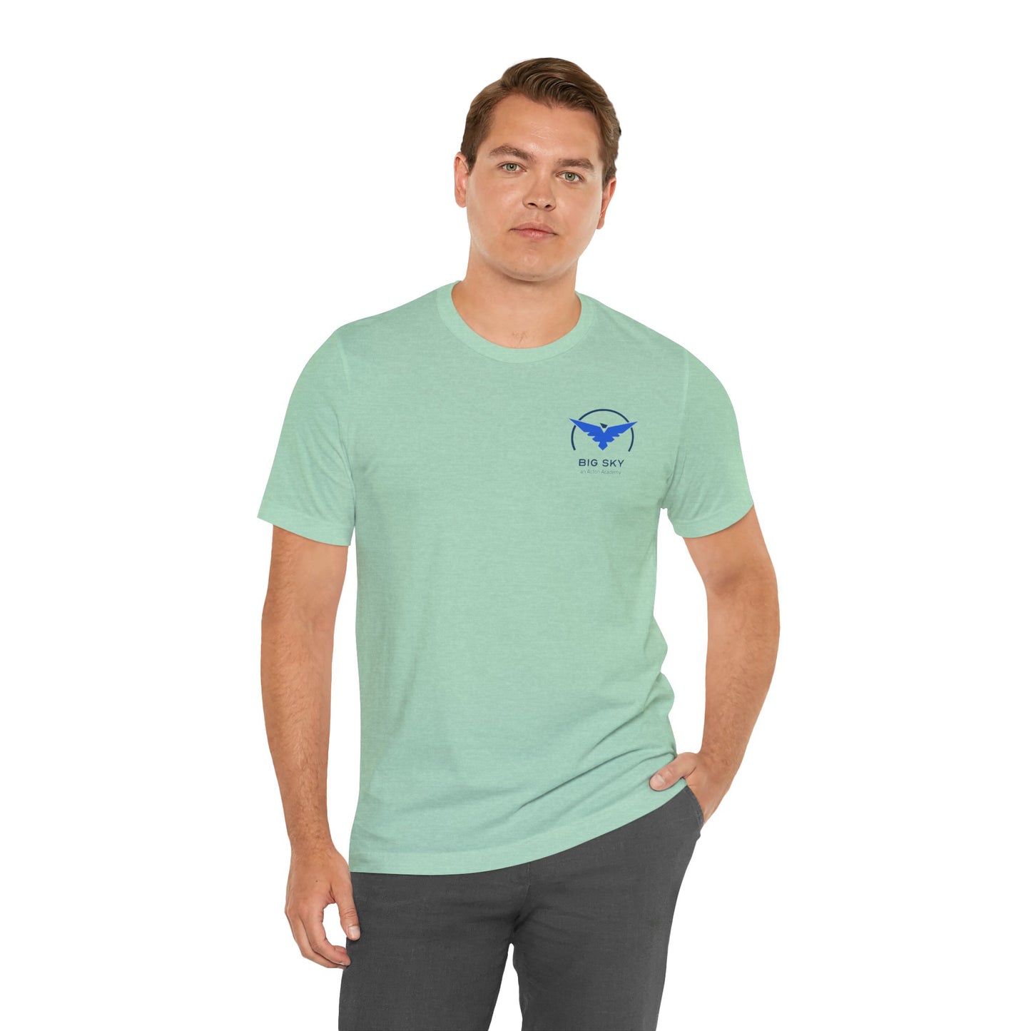 Big Sky front/back Unisex Jersey Short Sleeve Tee