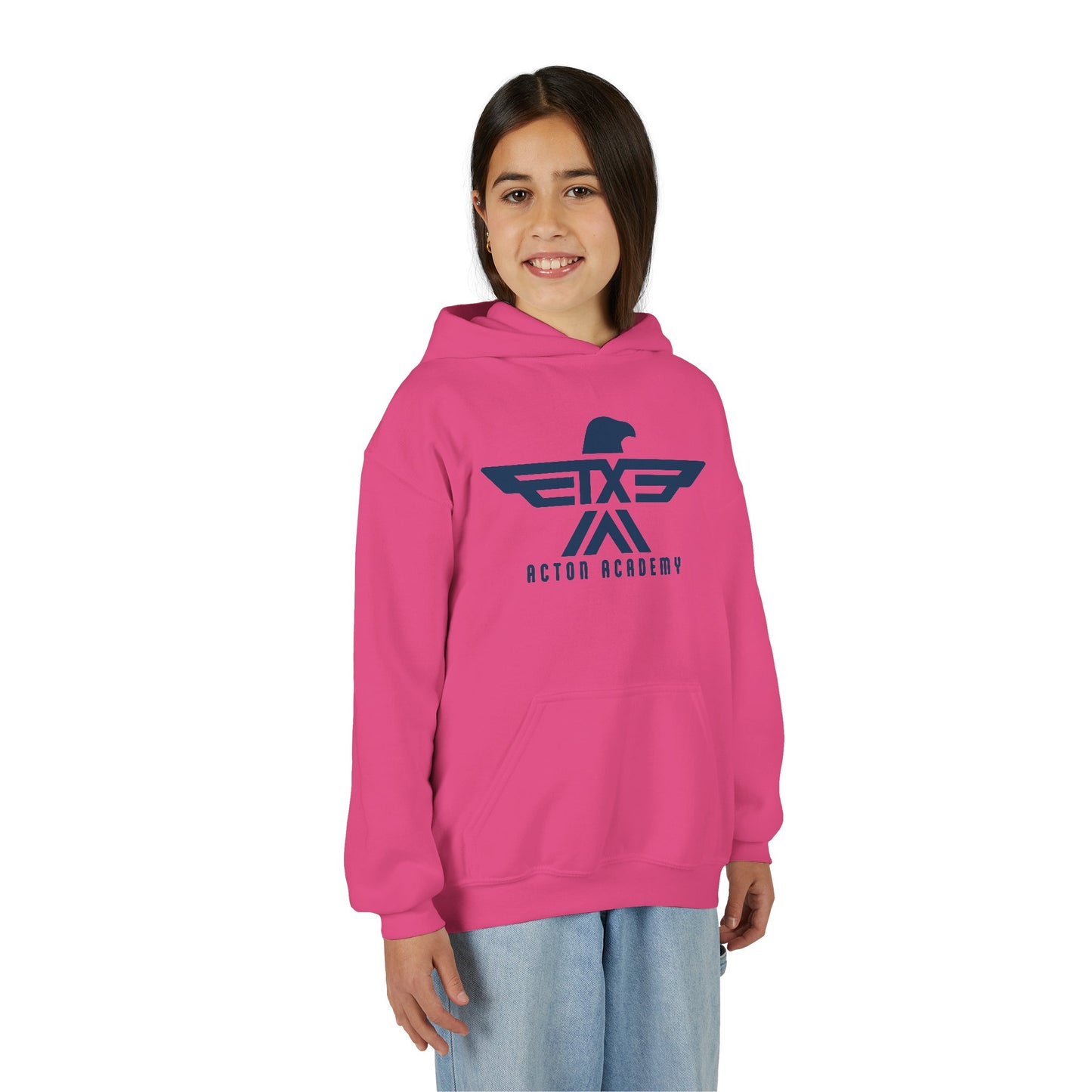 Acton CyFair Retro logo Youth Heavy Blend Hooded Sweatshirt