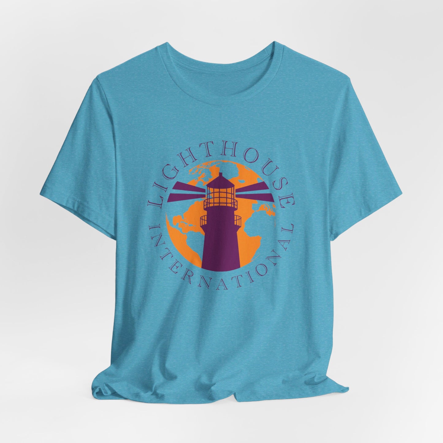 Lighthouse International w/o Acton logo Unisex Jersey Short Sleeve Tee