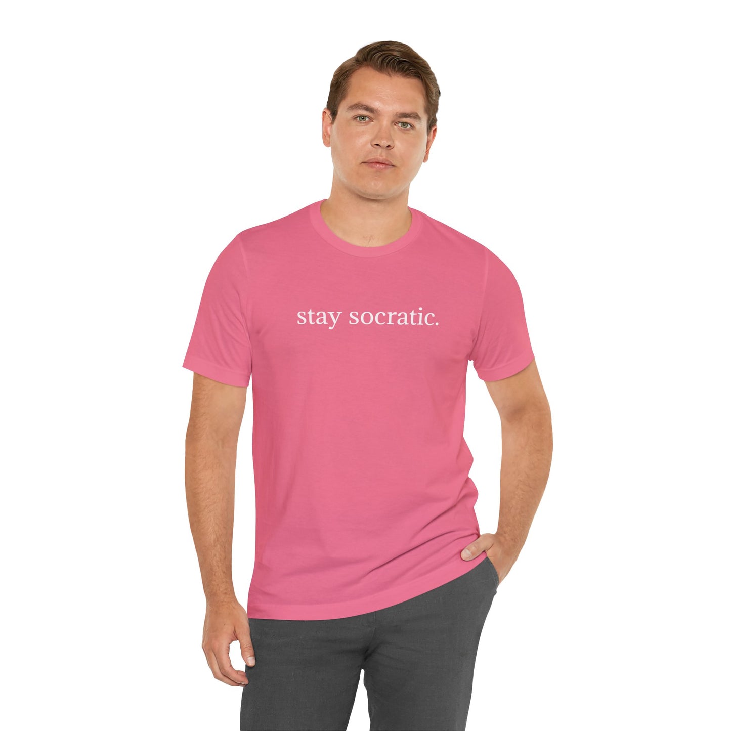 Stay Socratic Unisex Jersey Short Sleeve Tee