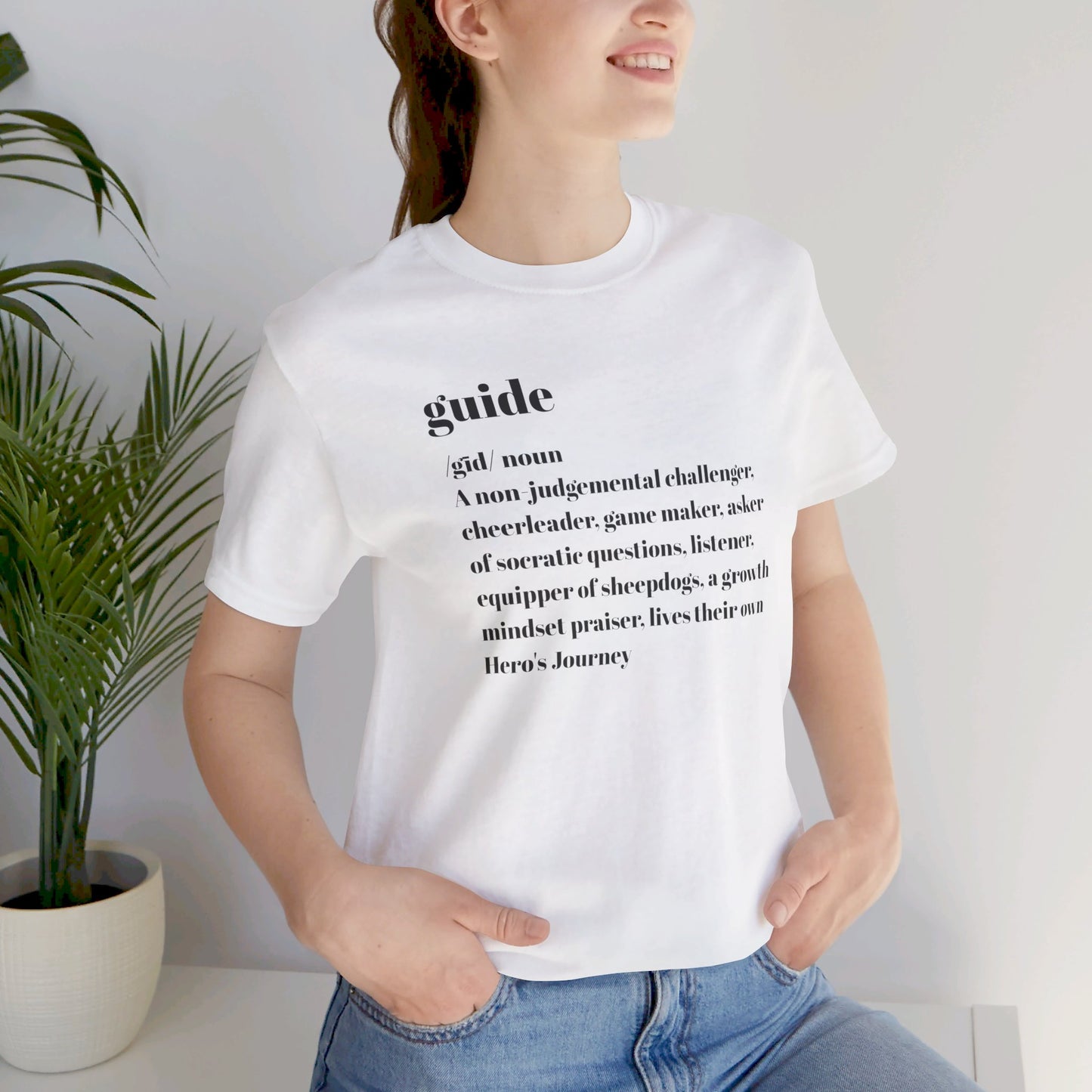 Guide definition Unisex Jersey Short Sleeve Tee