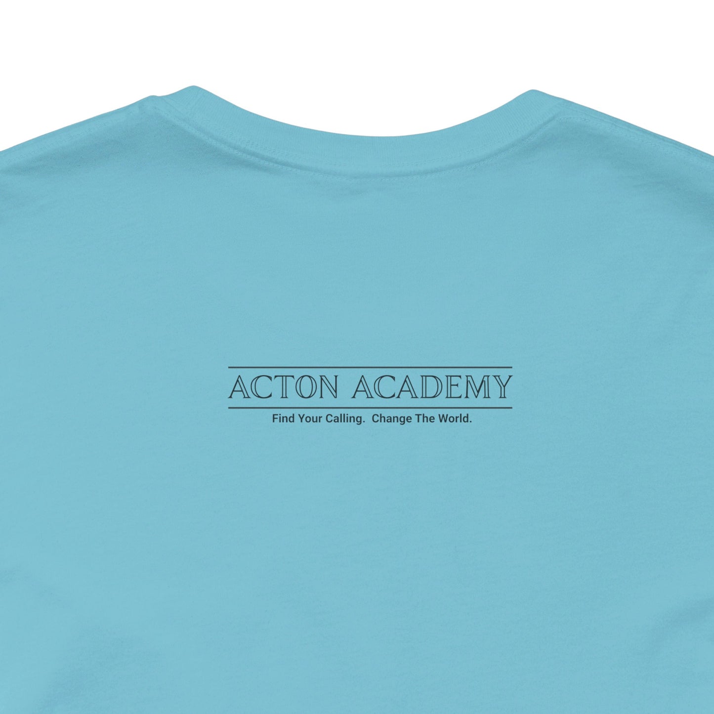 Acton Academy Pink Striped Unisex Jersey Short Sleeve Tee