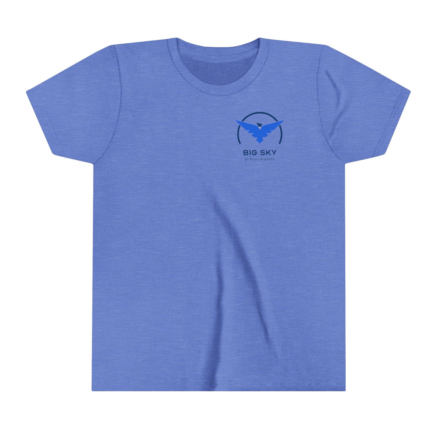 Big Sky small front with back logo Youth Short Sleeve Tee