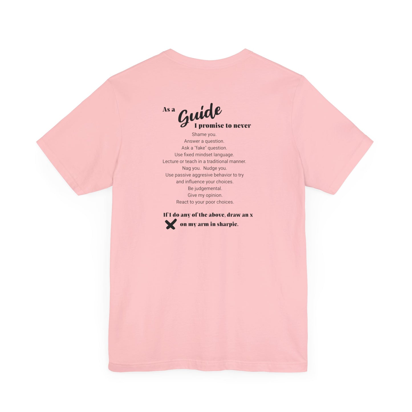 Guide definition w/back Unisex Jersey Short Sleeve Tee