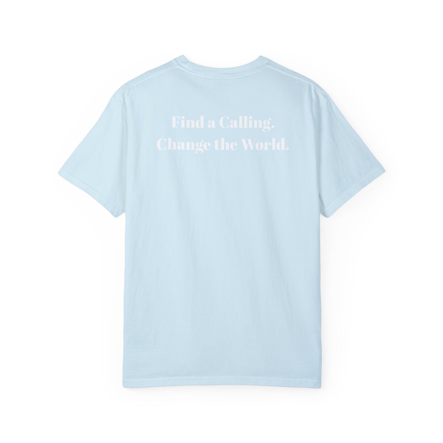 Acton Academy Summerville with Find a Calling on back Unisex Garment-Dyed T-shirt