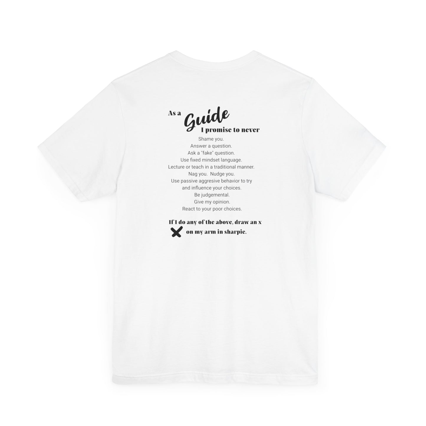 Guide definition w/back Unisex Jersey Short Sleeve Tee