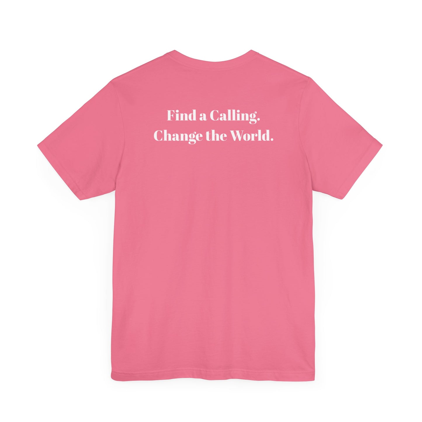 Be Curious box with Acton Academy Summerville on back Unisex Jersey Short Sleeve Tee