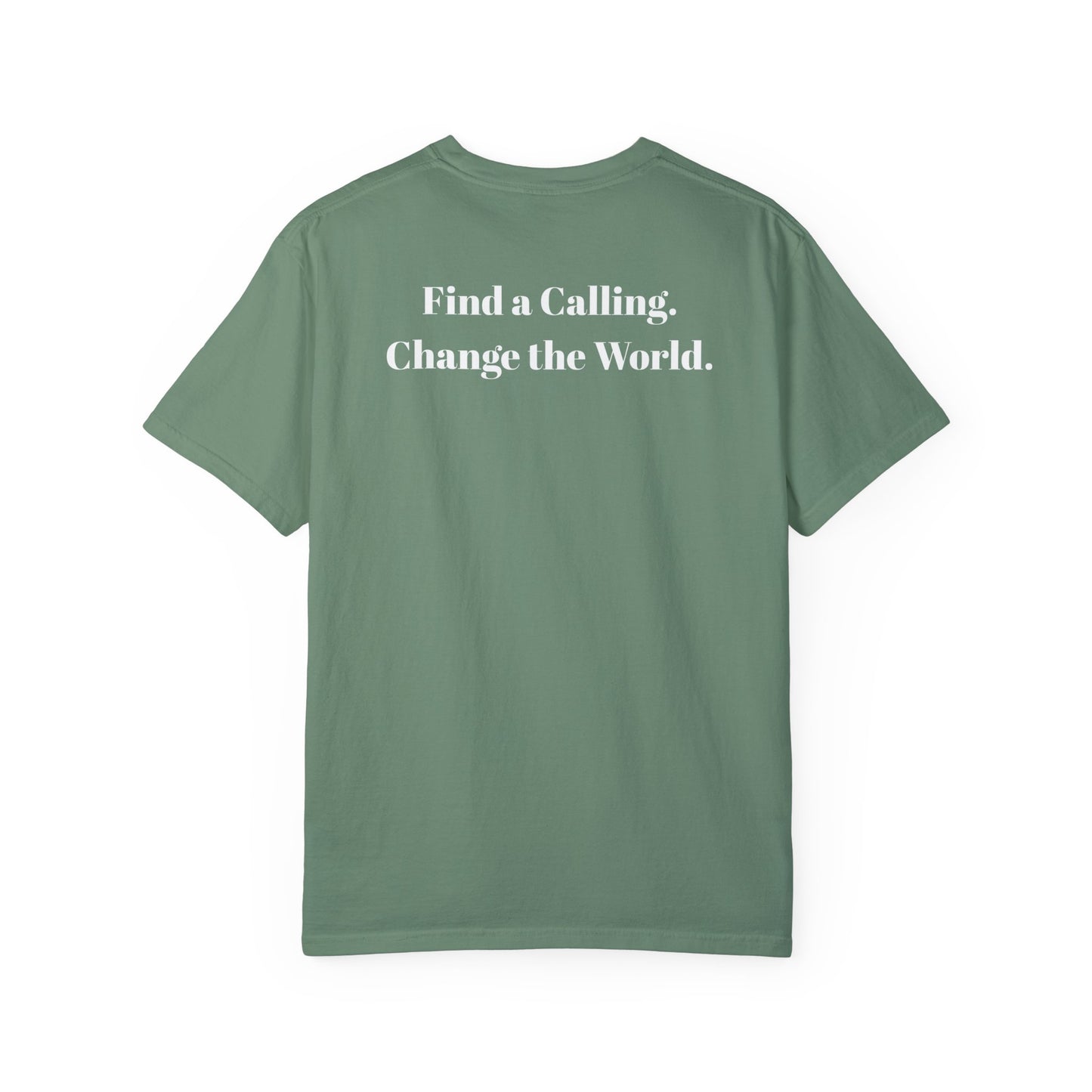 Acton Academy Summerville with Find a Calling on back Unisex Garment-Dyed T-shirt