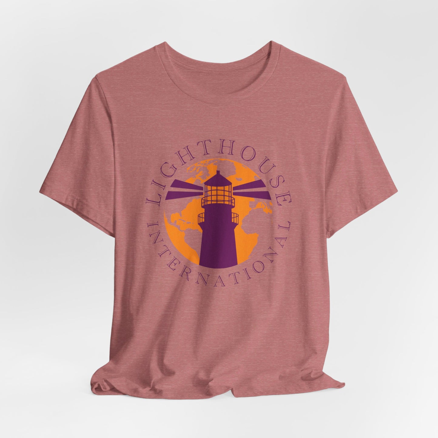 Lighthouse International w/o Acton logo Unisex Jersey Short Sleeve Tee