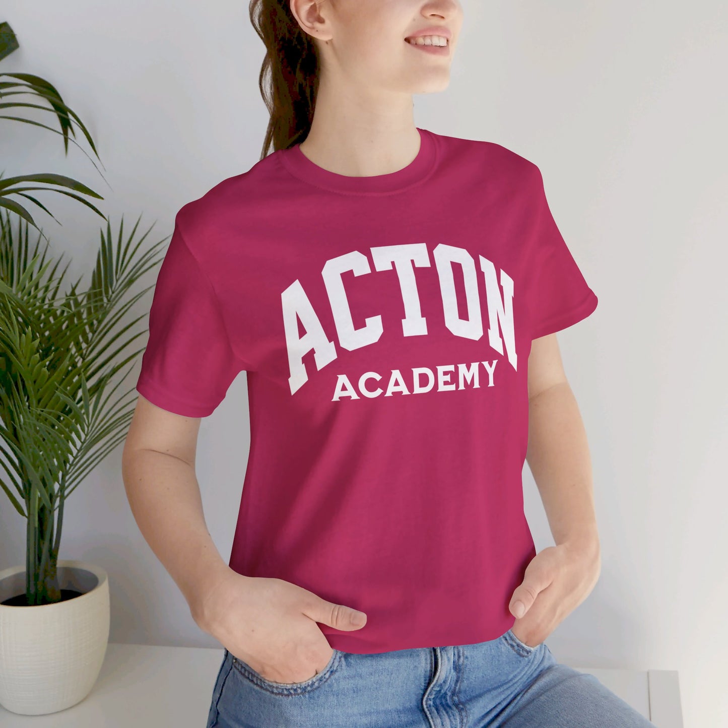 Acton Academy Plain Unisex Jersey Short Sleeve Tee