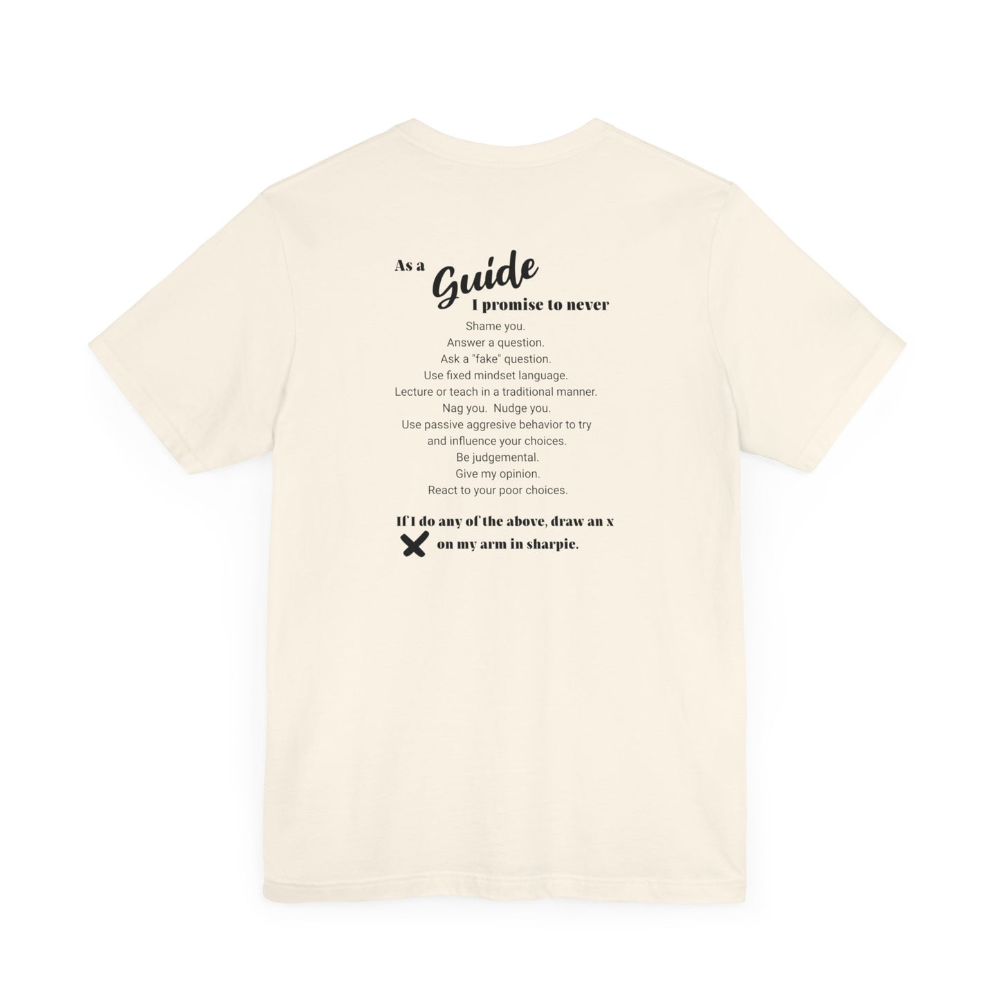 Guide definition w/back Unisex Jersey Short Sleeve Tee