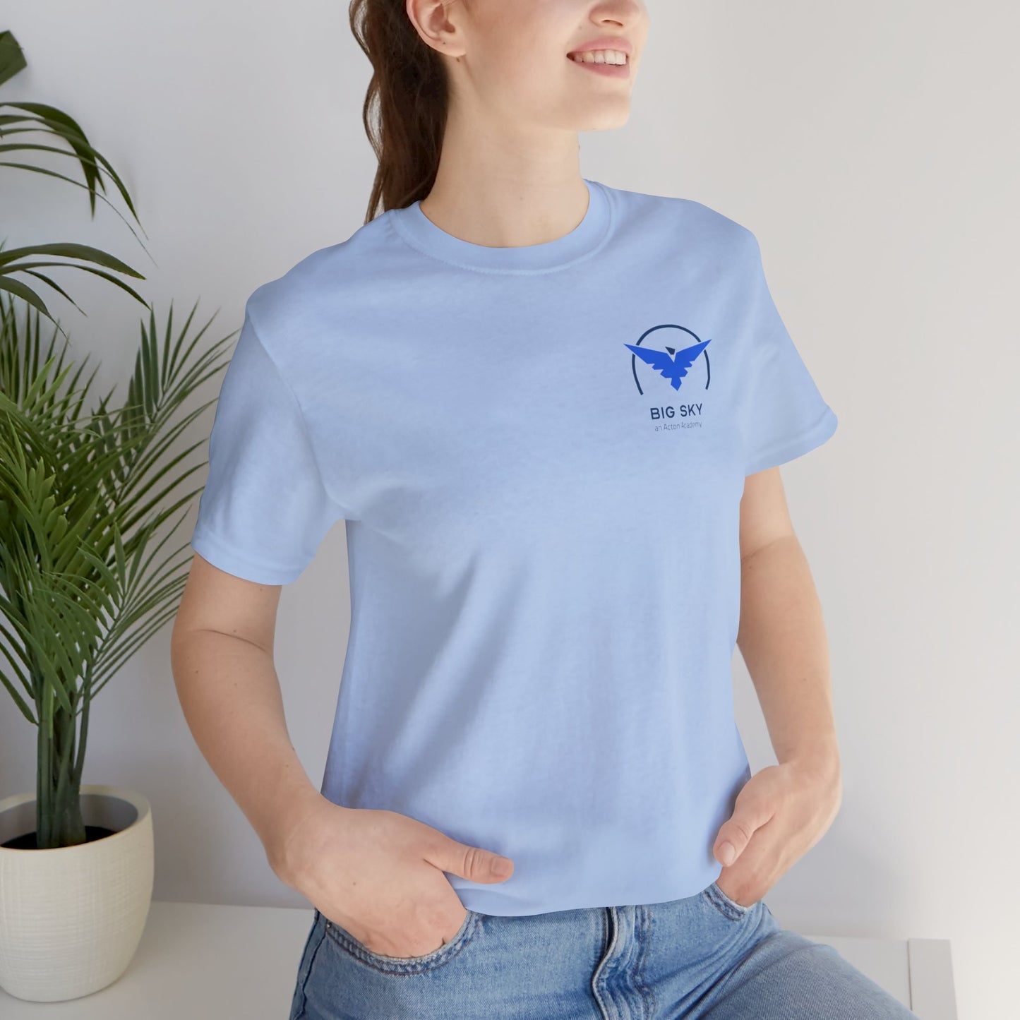 Big Sky front/back Unisex Jersey Short Sleeve Tee