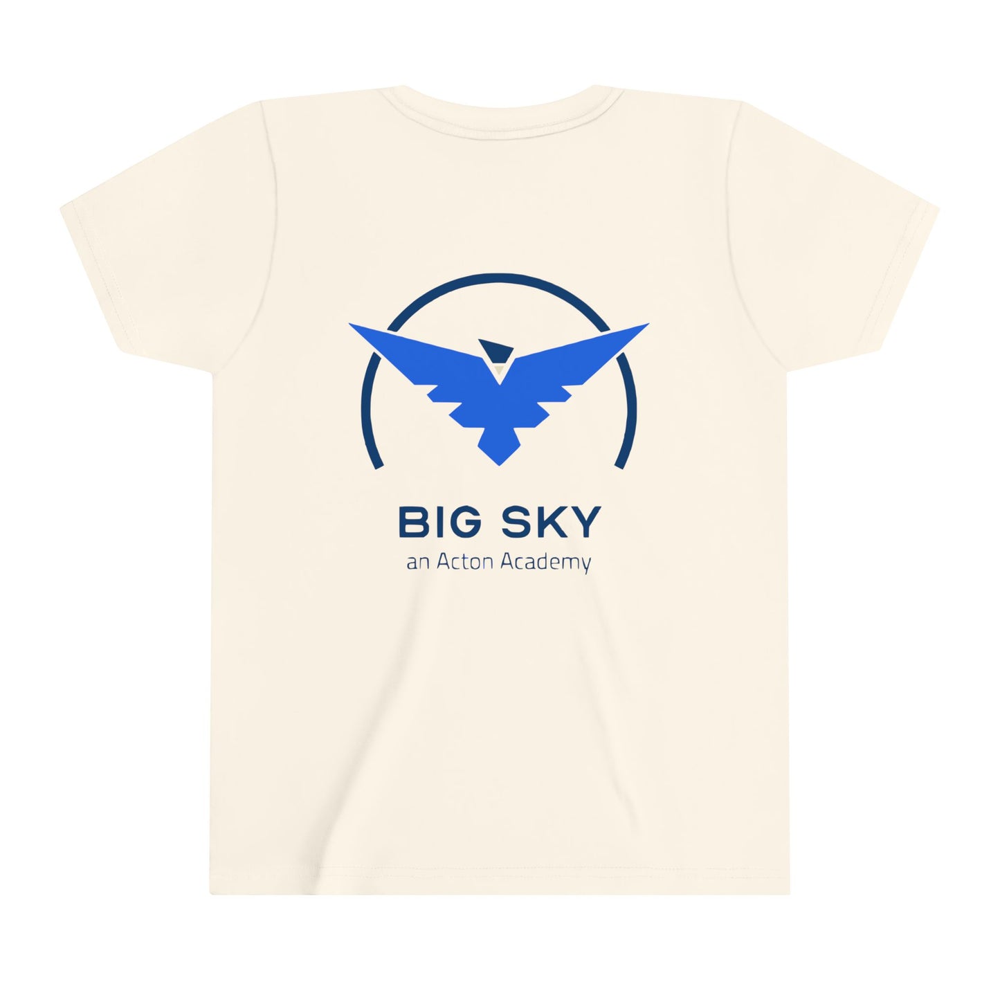 Big Sky small front with back logo Youth Short Sleeve Tee