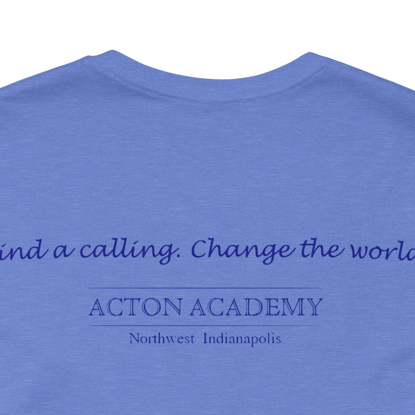 Hero's Journey Line Drawing w/ Acton NW Indy on back Unisex Jersey Short Sleeve Tee
