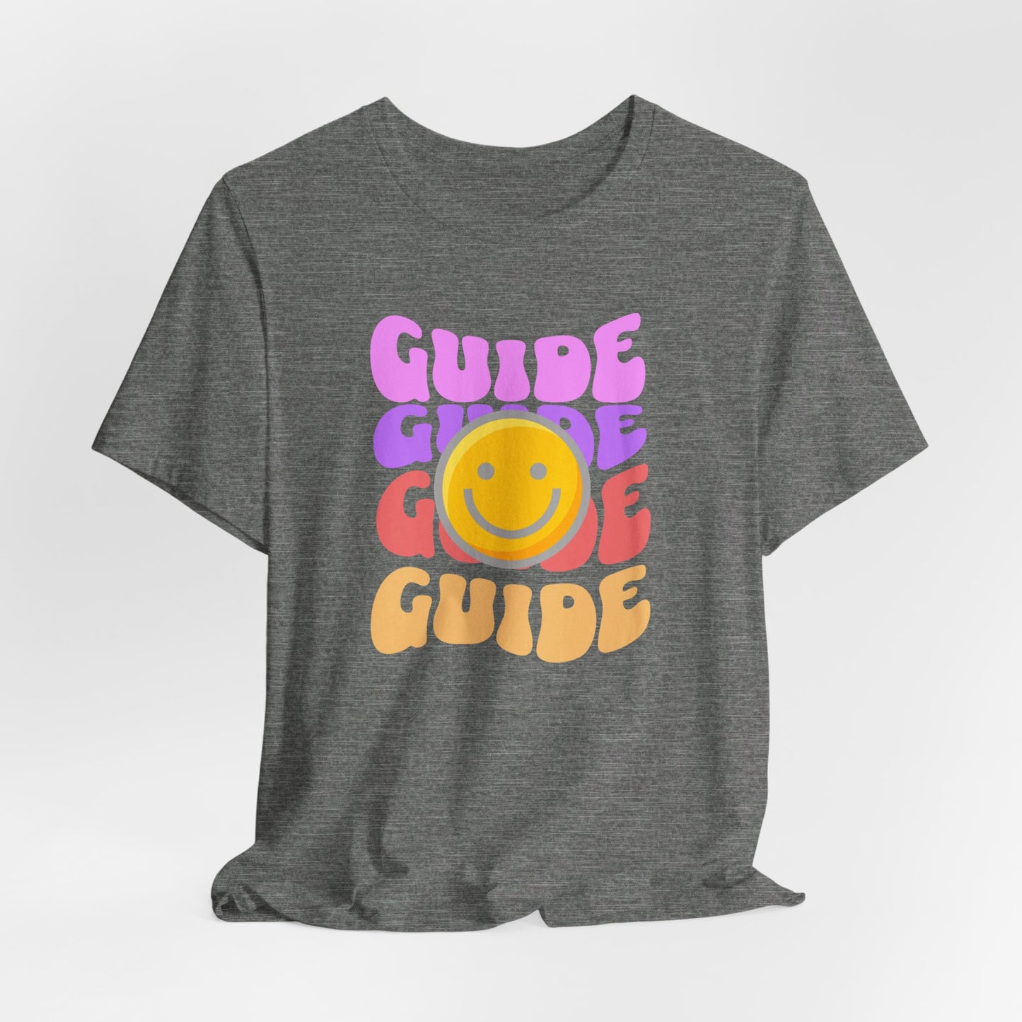 Guide with Smiley face Unisex Jersey Short Sleeve Tee