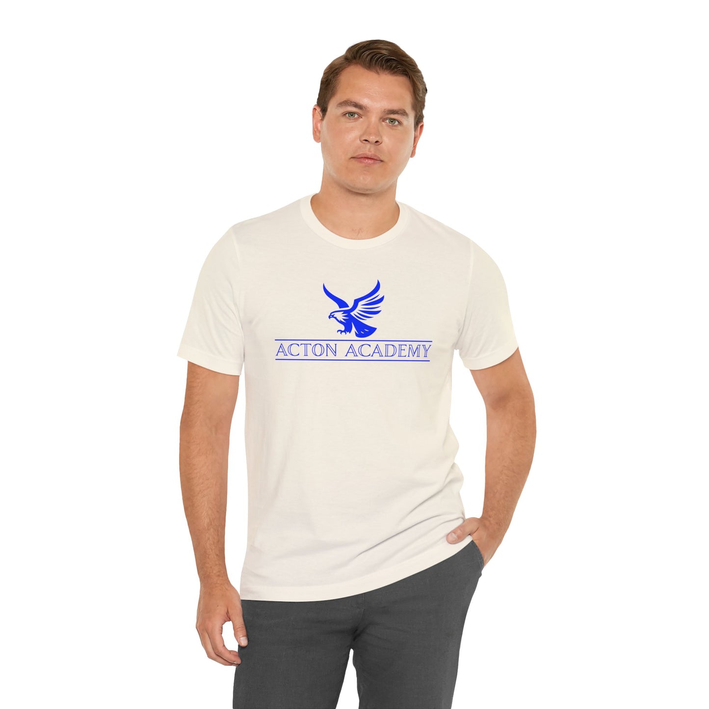Acton Blue Logo Unisex Jersey Short Sleeve Tee