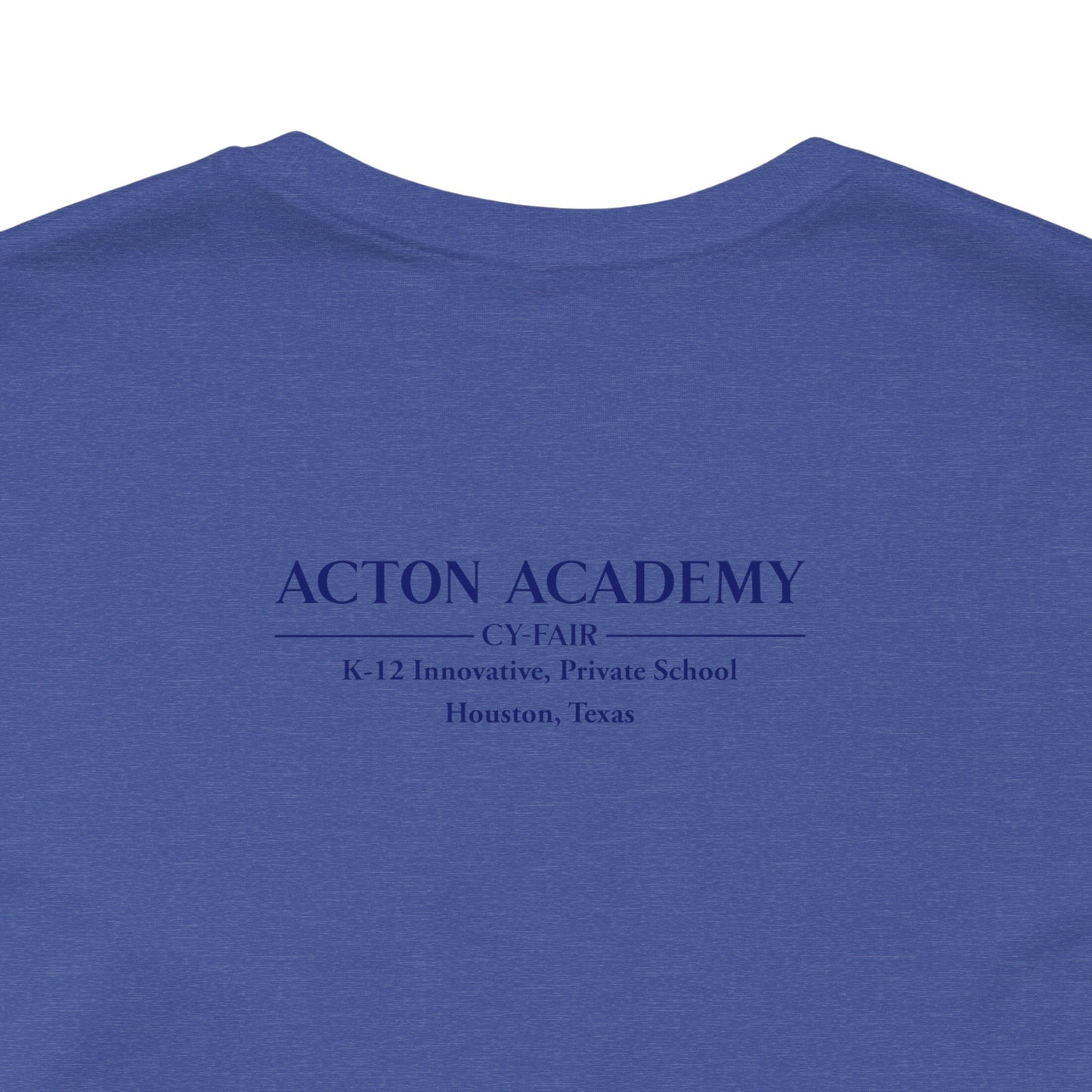 Hero's Journey Line Drawing with Acton CyFair Unisex Jersey Short Sleeve Tee