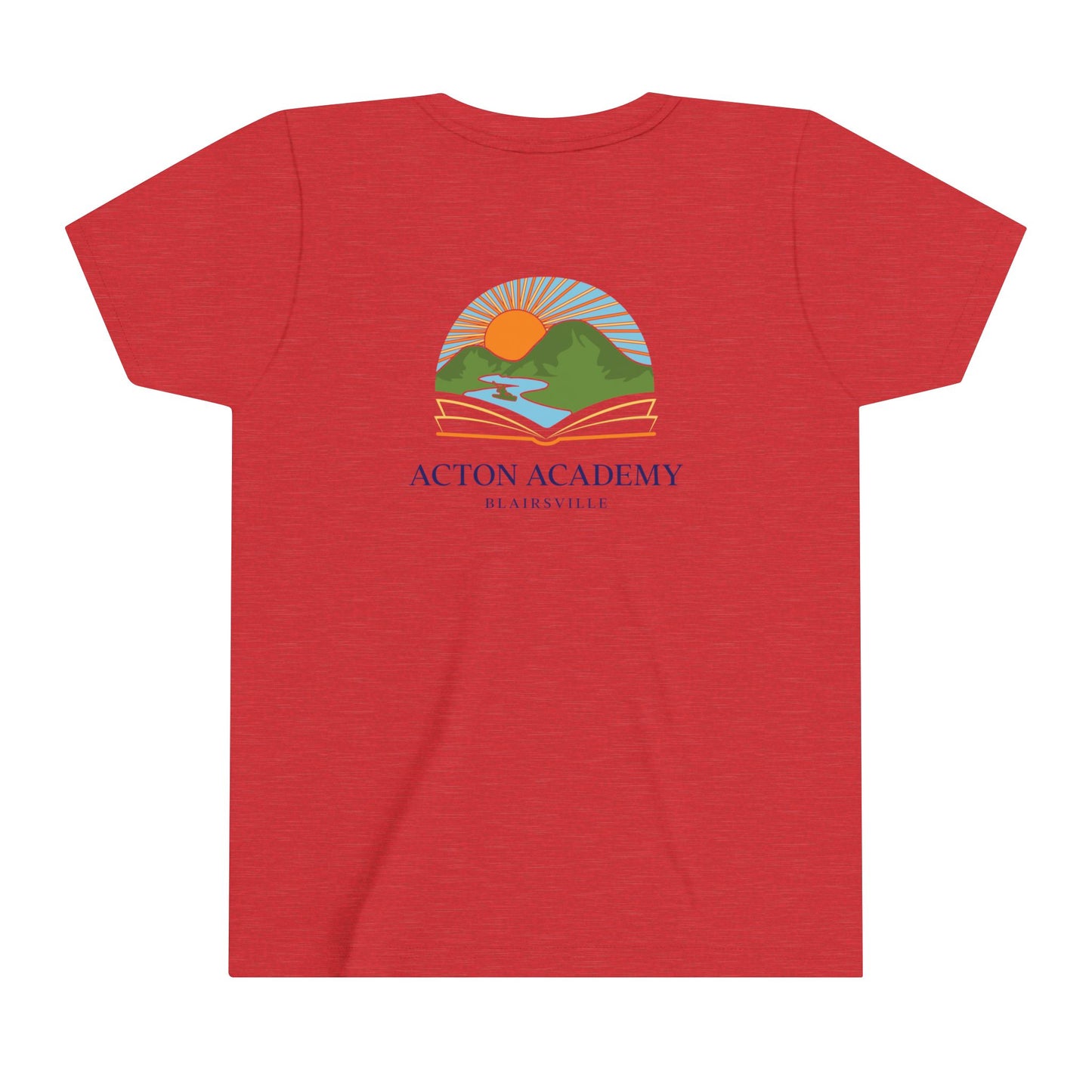 Be Curious with Blairsville logo Youth Short Sleeve Tee