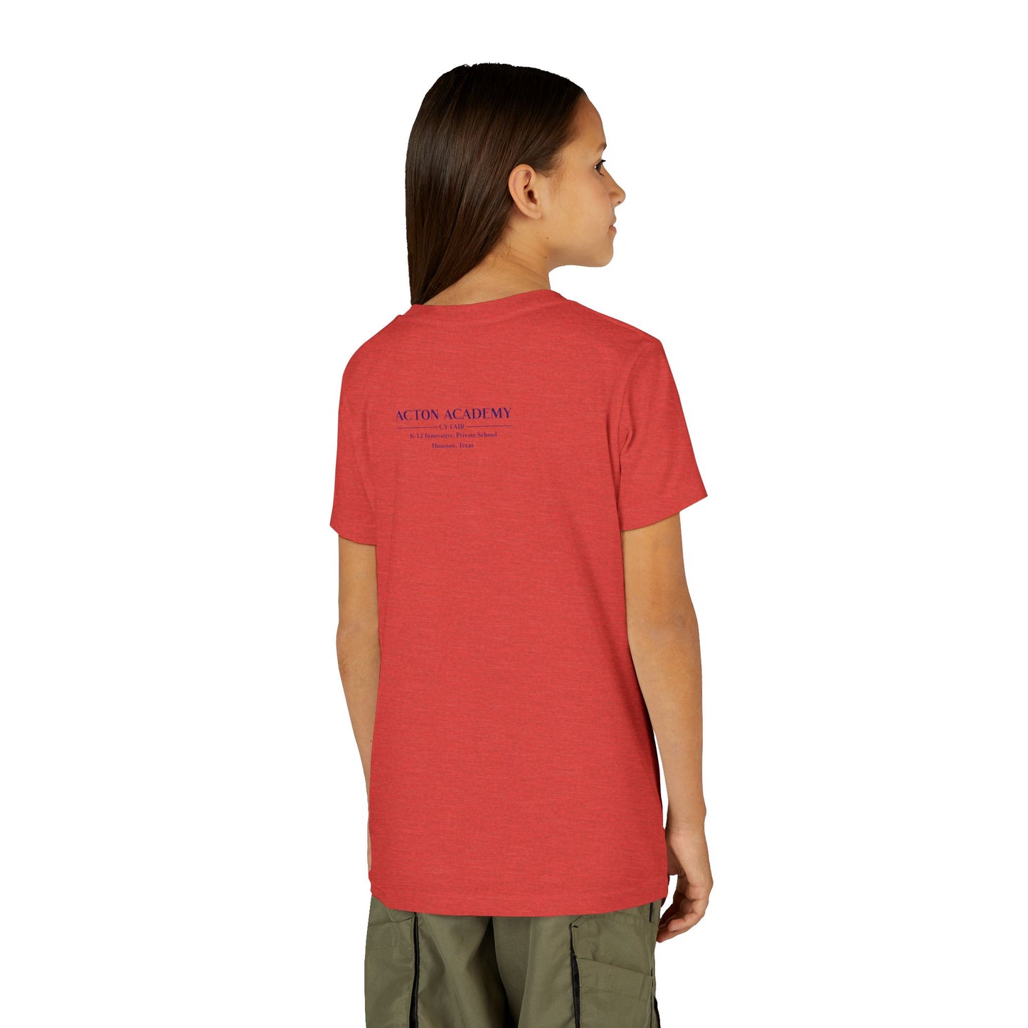 Hero's Journey Line Drawing with Acton CyFair Youth Short Sleeve Tee