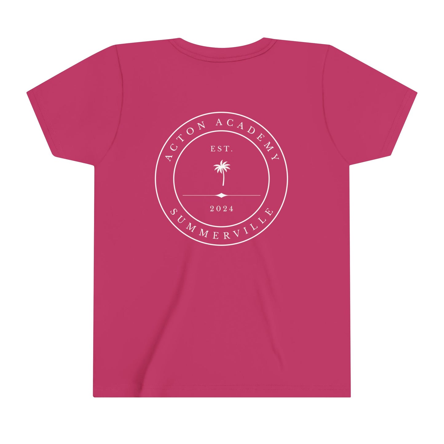 Be Curious with Acton Summerville on back 2024 Youth Short Sleeve Tee