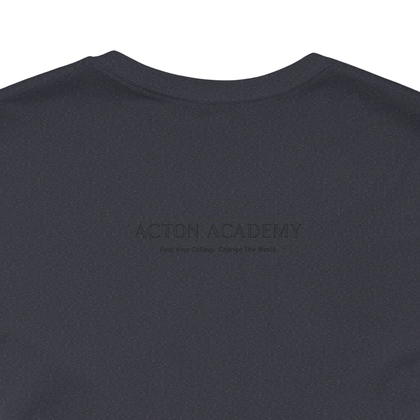 Acton Academy Aqua Striped Unisex Jersey Short Sleeve Tee