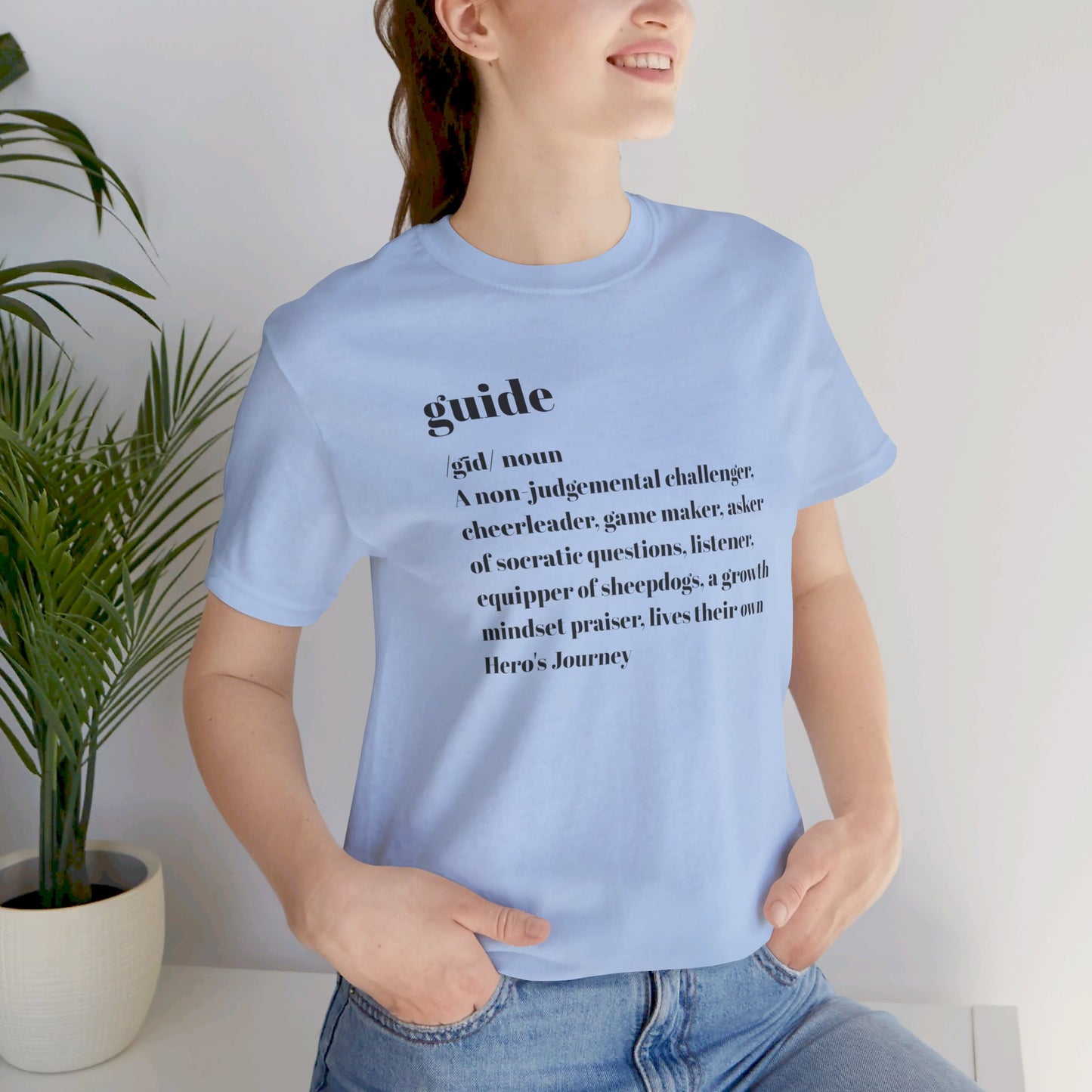 Guide definition Unisex Jersey Short Sleeve Tee