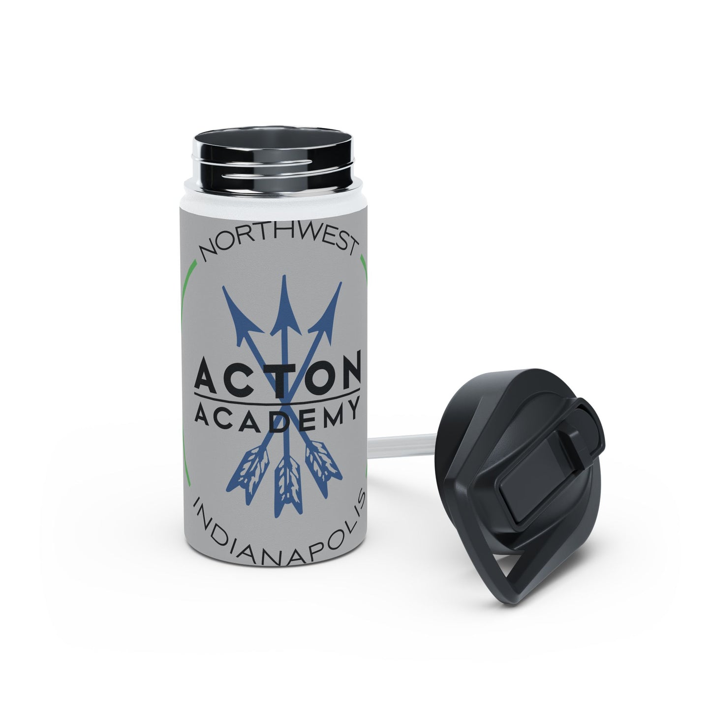 Acton NW Indy Stainless Steel Water Bottle, Standard Lid