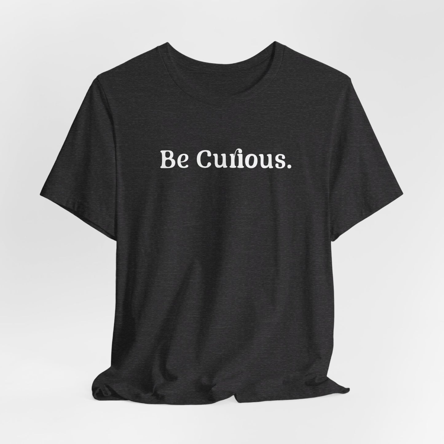 Be Curious Plain Unisex Jersey Short Sleeve Tee
