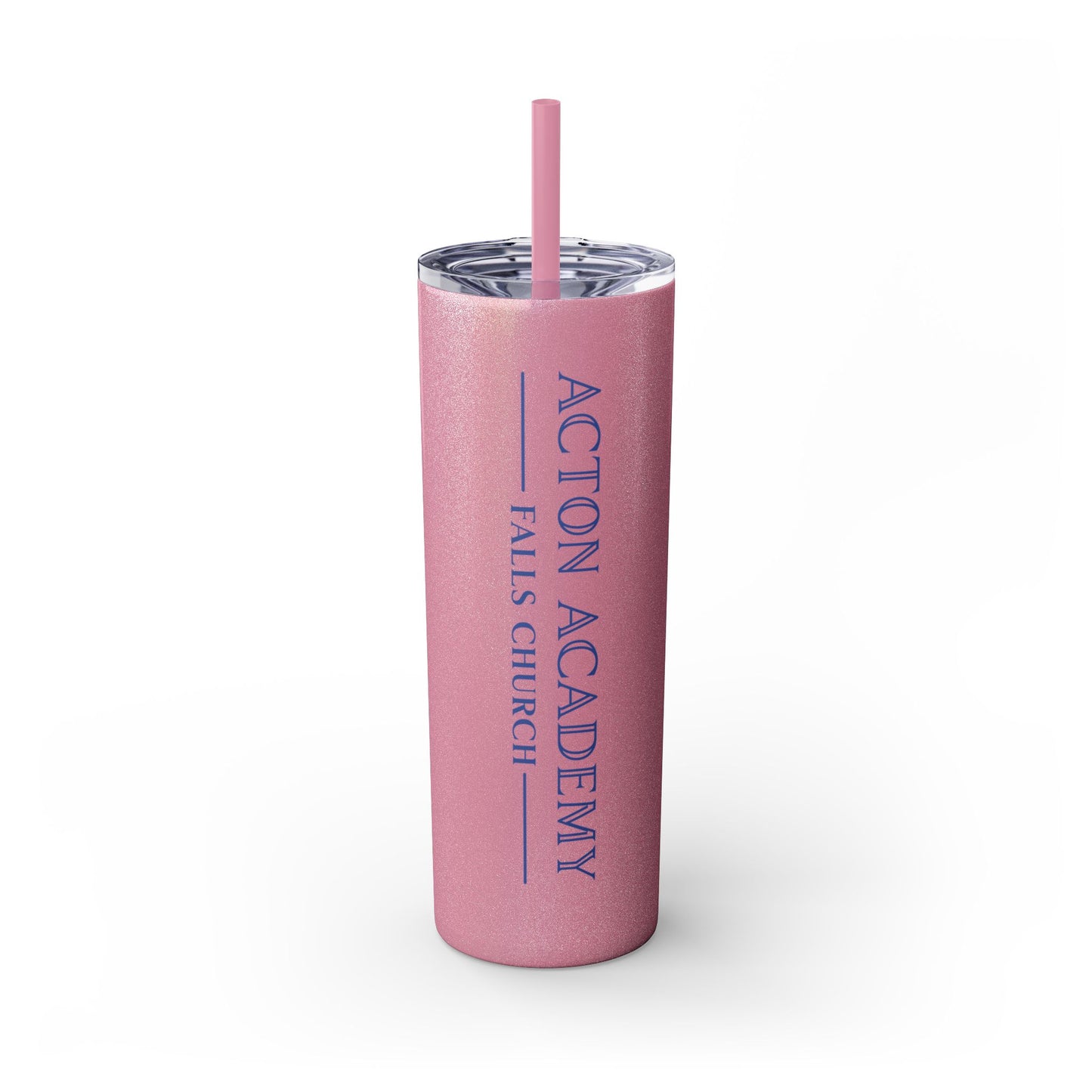 Acton Academy Falls Church Skinny Tumbler with Straw, 20oz