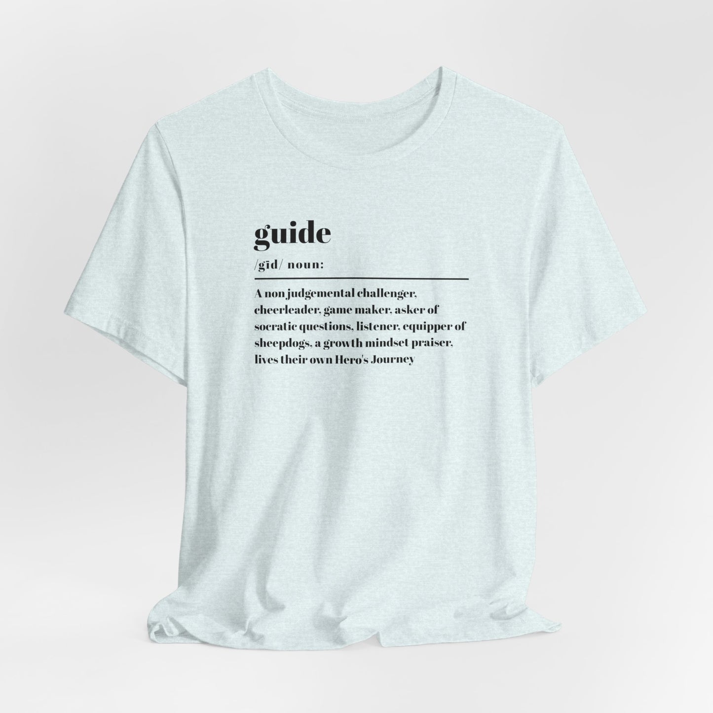 Guide definition w/back Unisex Jersey Short Sleeve Tee