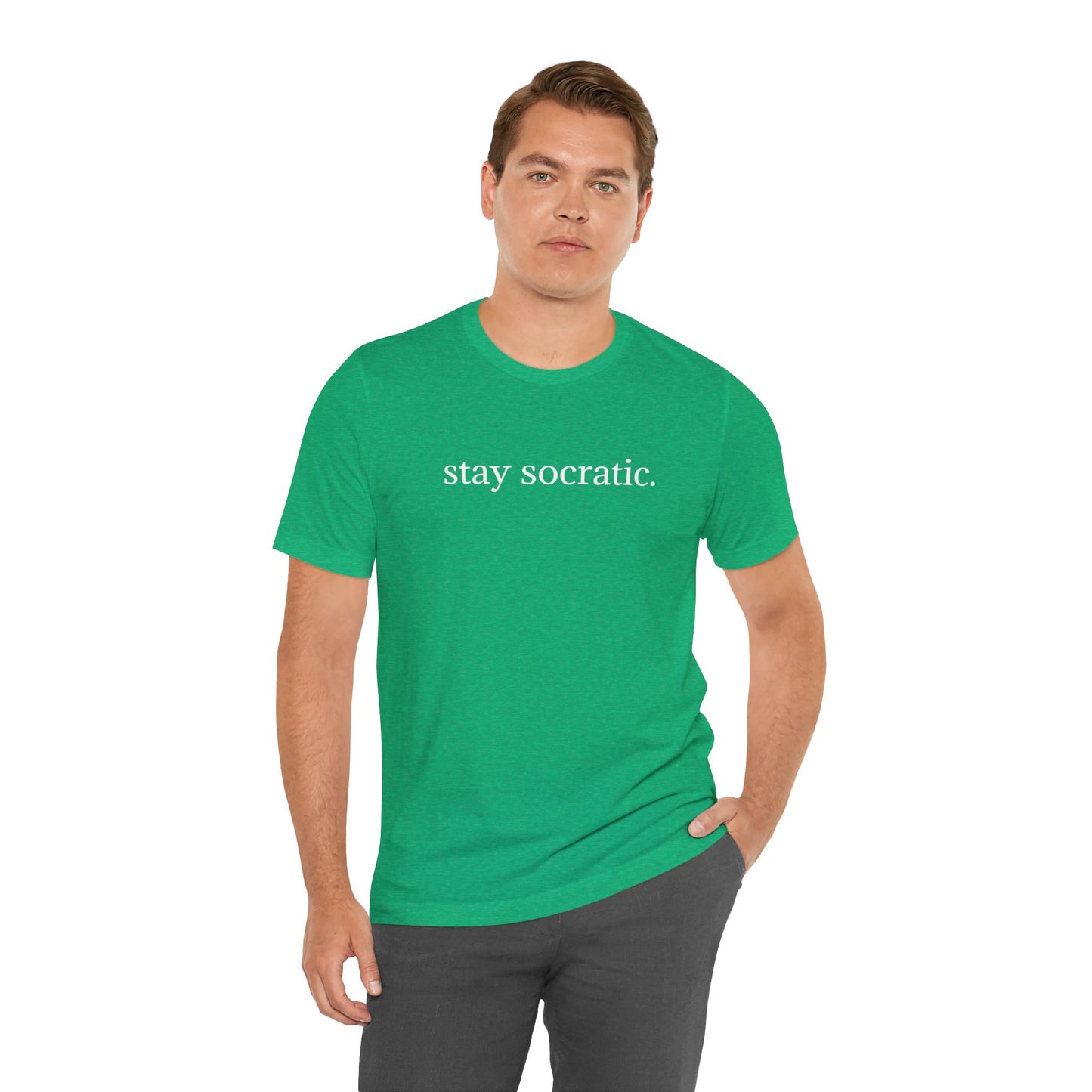Stay Socratic Unisex Jersey Short Sleeve Tee