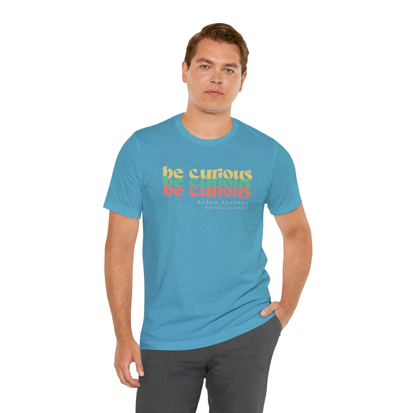 Acton NW Indy Be Curious Unisex Jersey Short Sleeve Tee
