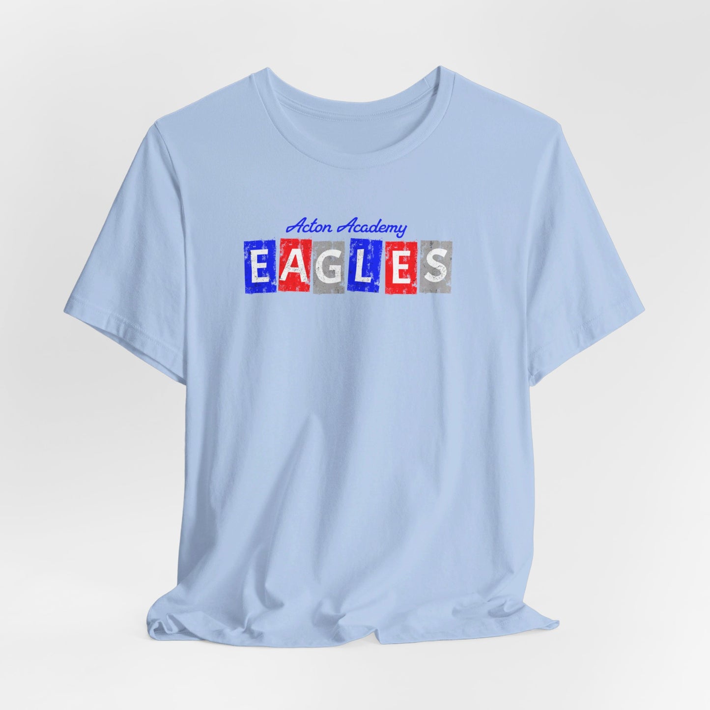 Acton Block Letters Red Unisex Jersey Short Sleeve Tee
