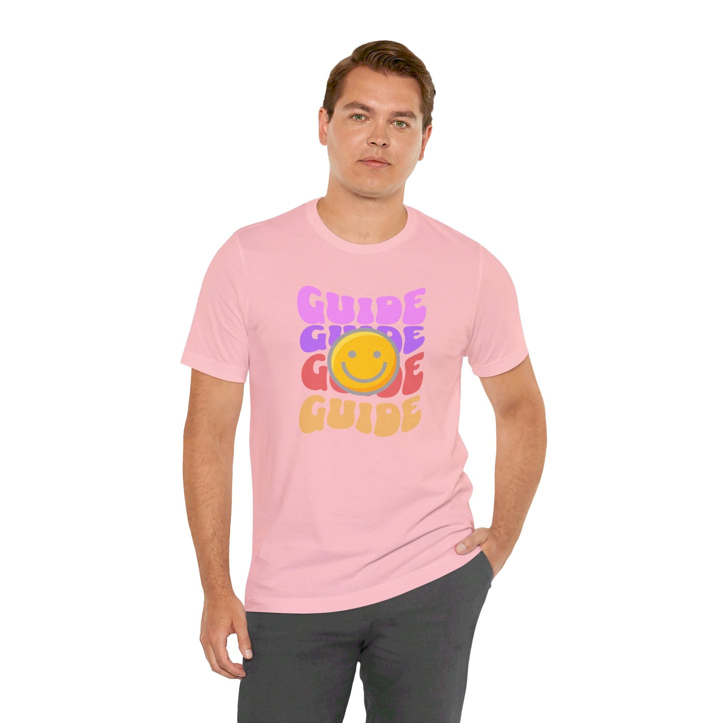 Guide with Smiley face Unisex Jersey Short Sleeve Tee