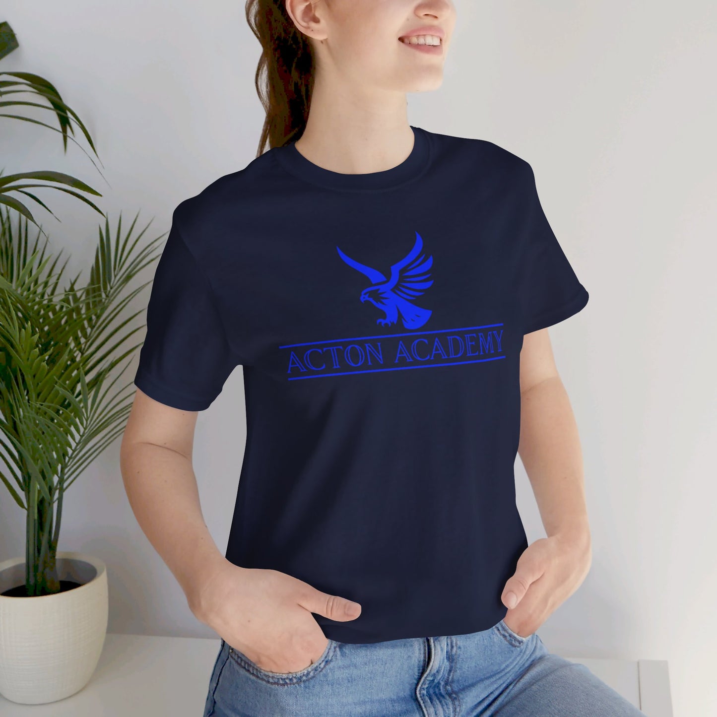 Acton Blue Logo Unisex Jersey Short Sleeve Tee