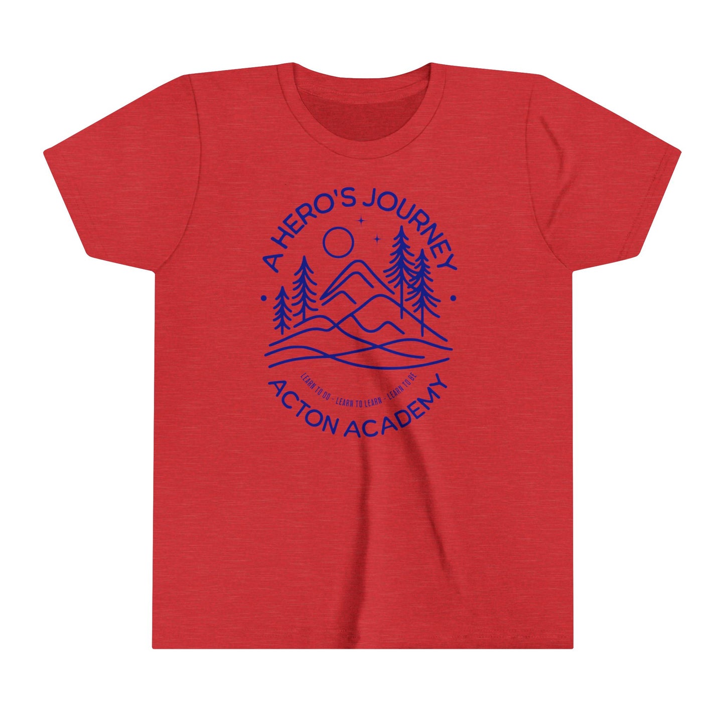 Hero's Journey Line Drawing Youth Short Sleeve Tee