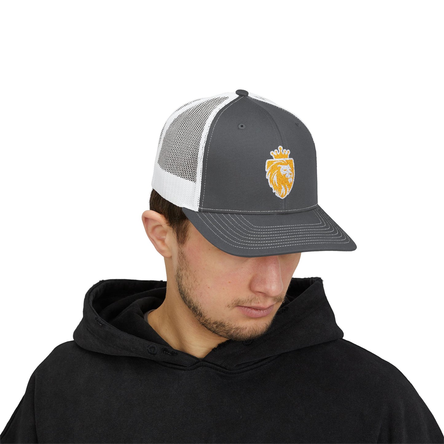 Acton Lion's Head Snapback Trucker Cap