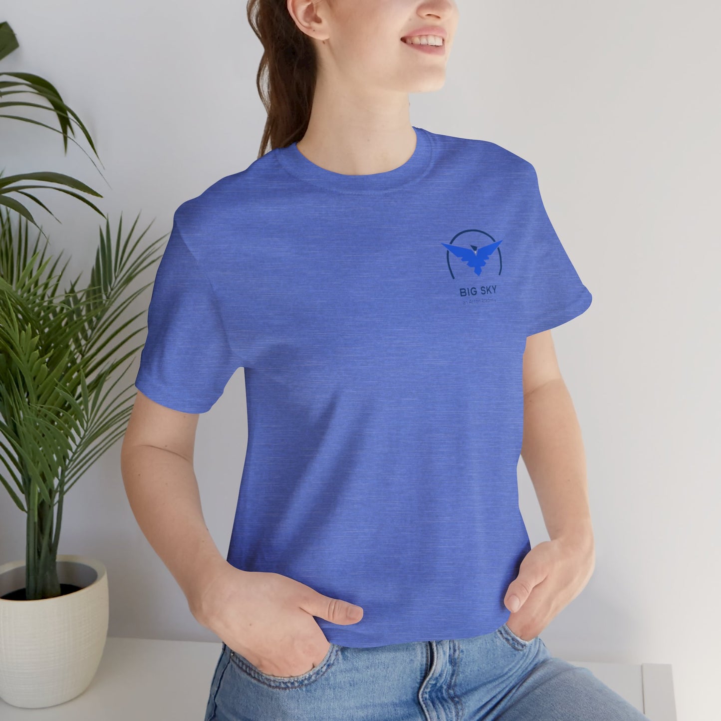 Big Sky front/back Unisex Jersey Short Sleeve Tee