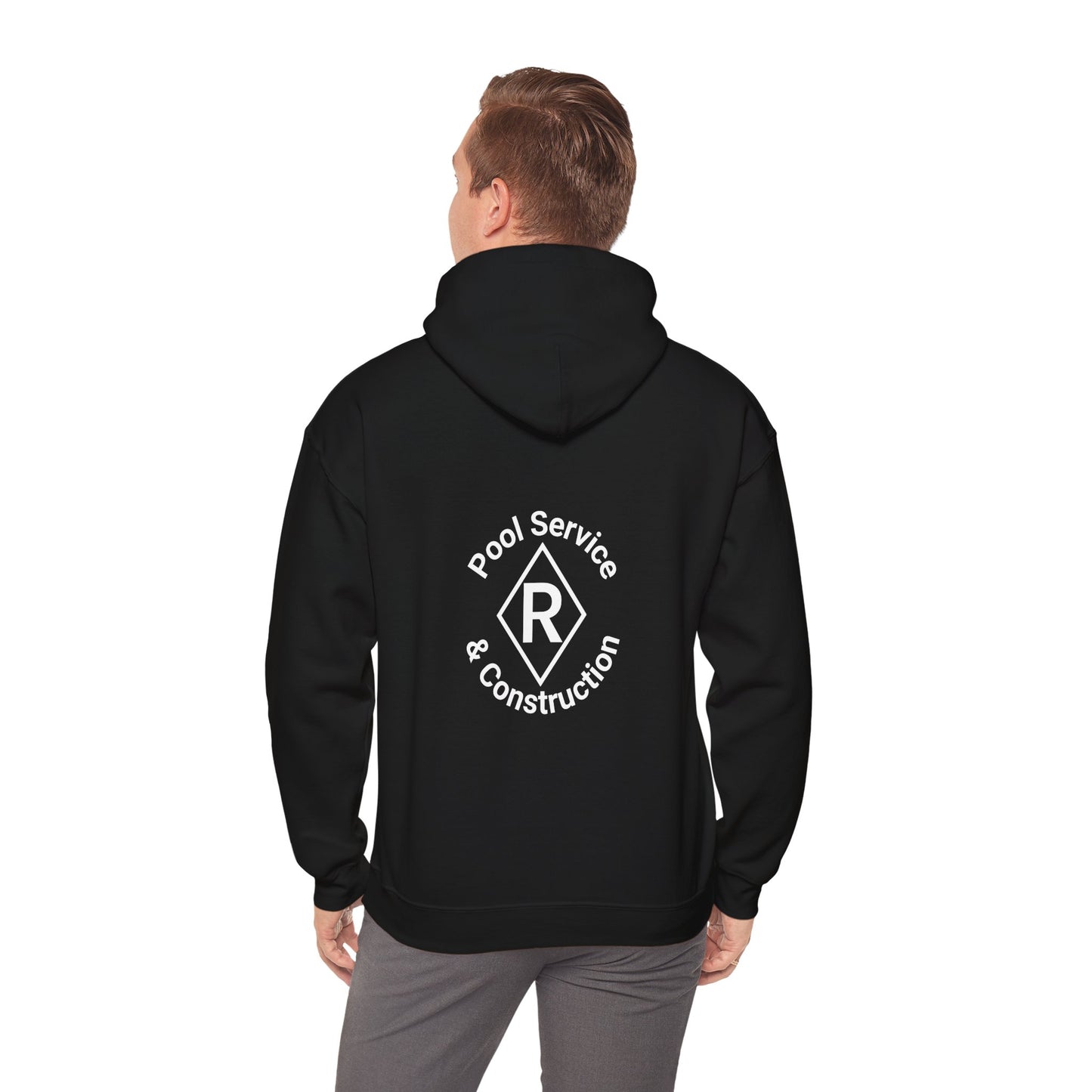Diamond R Pools Black Unisex Heavy Blend™ Hooded Sweatshirt