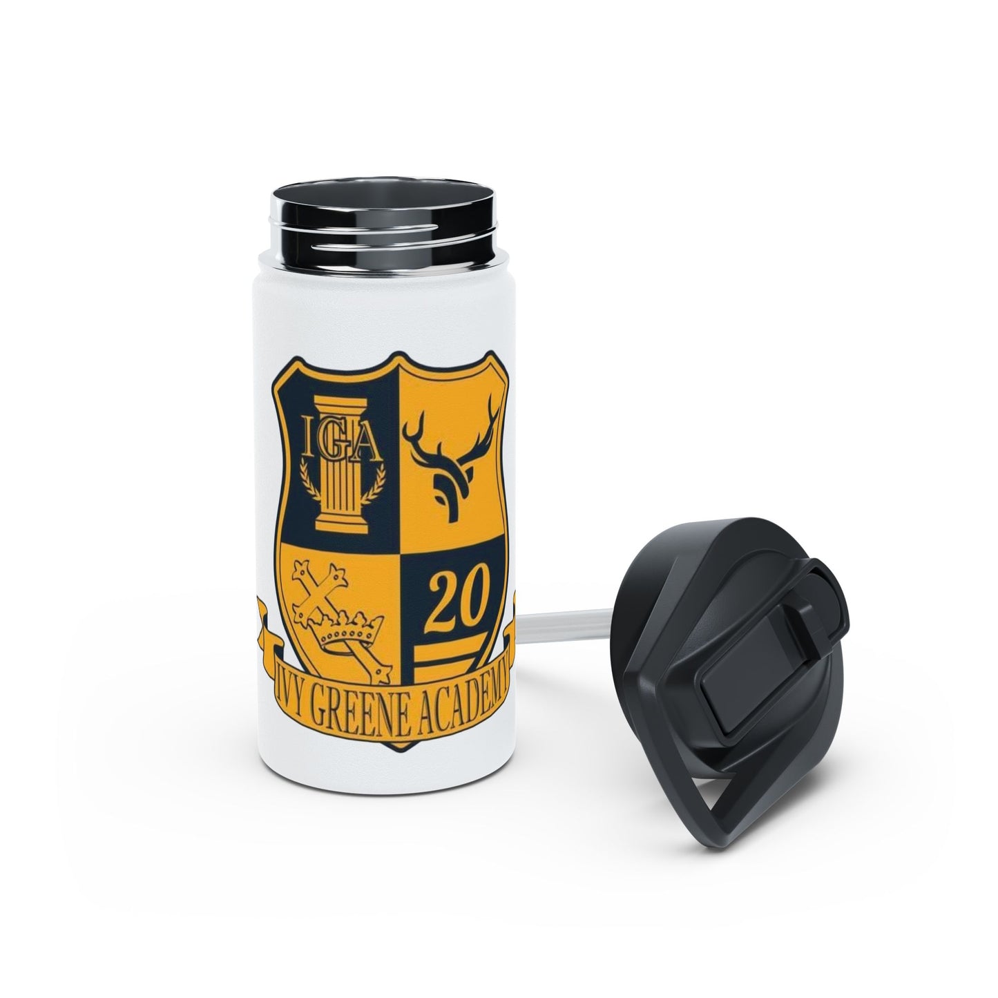 Ivy Greene Stainless Steel Water Bottle, Standard Lid