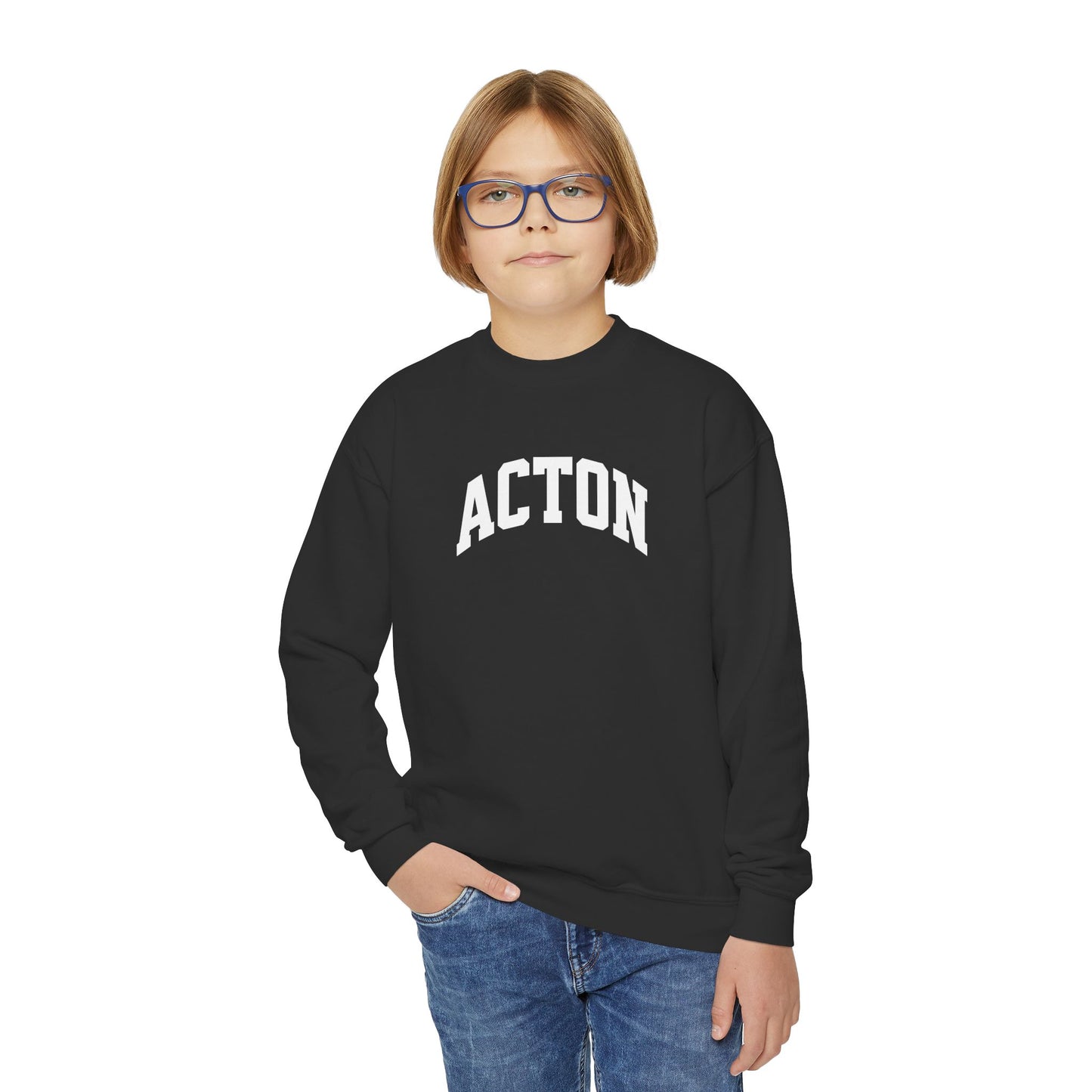 Simple Acton Youth Crewneck Sweatshirt