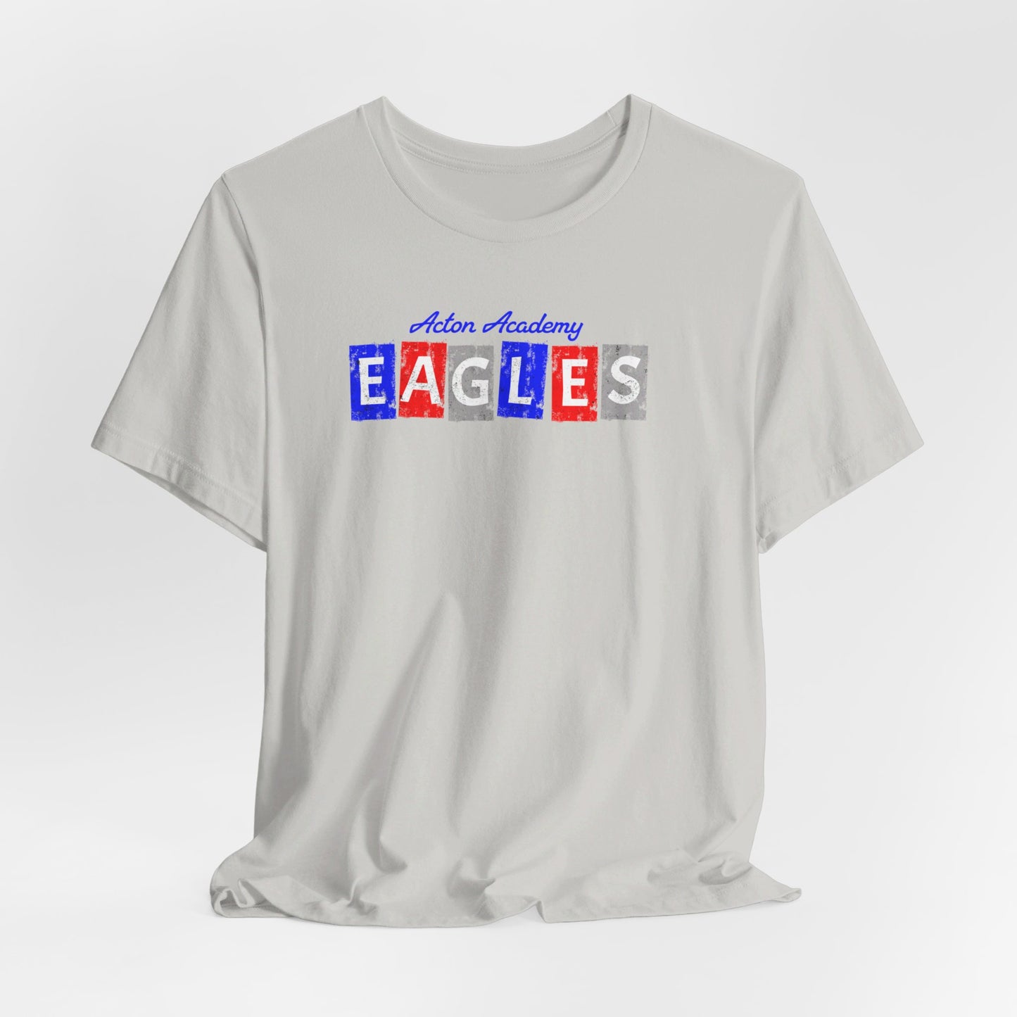 Acton Block Letters Red Unisex Jersey Short Sleeve Tee