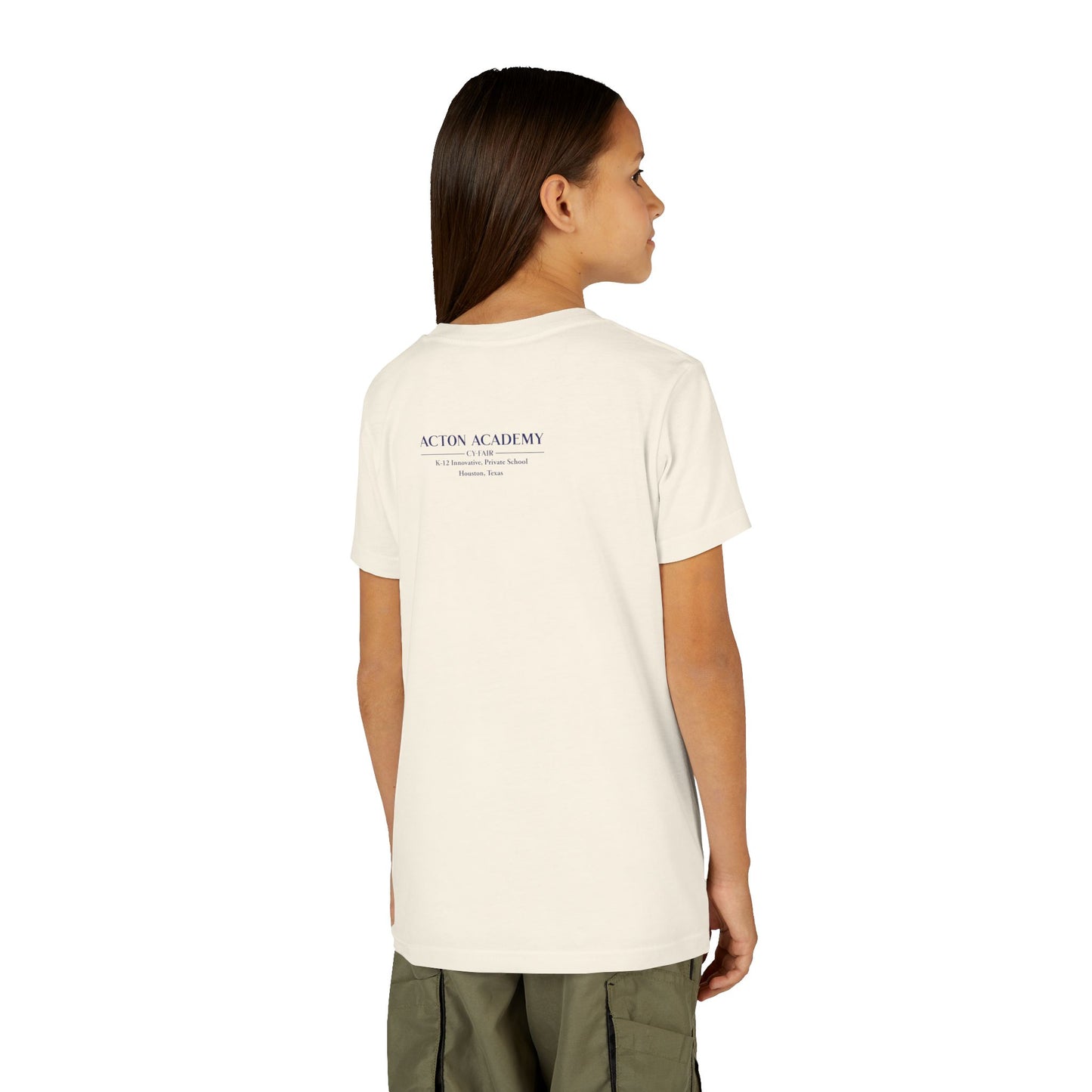 Hero's Journey Line Drawing with Acton CyFair Youth Short Sleeve Tee