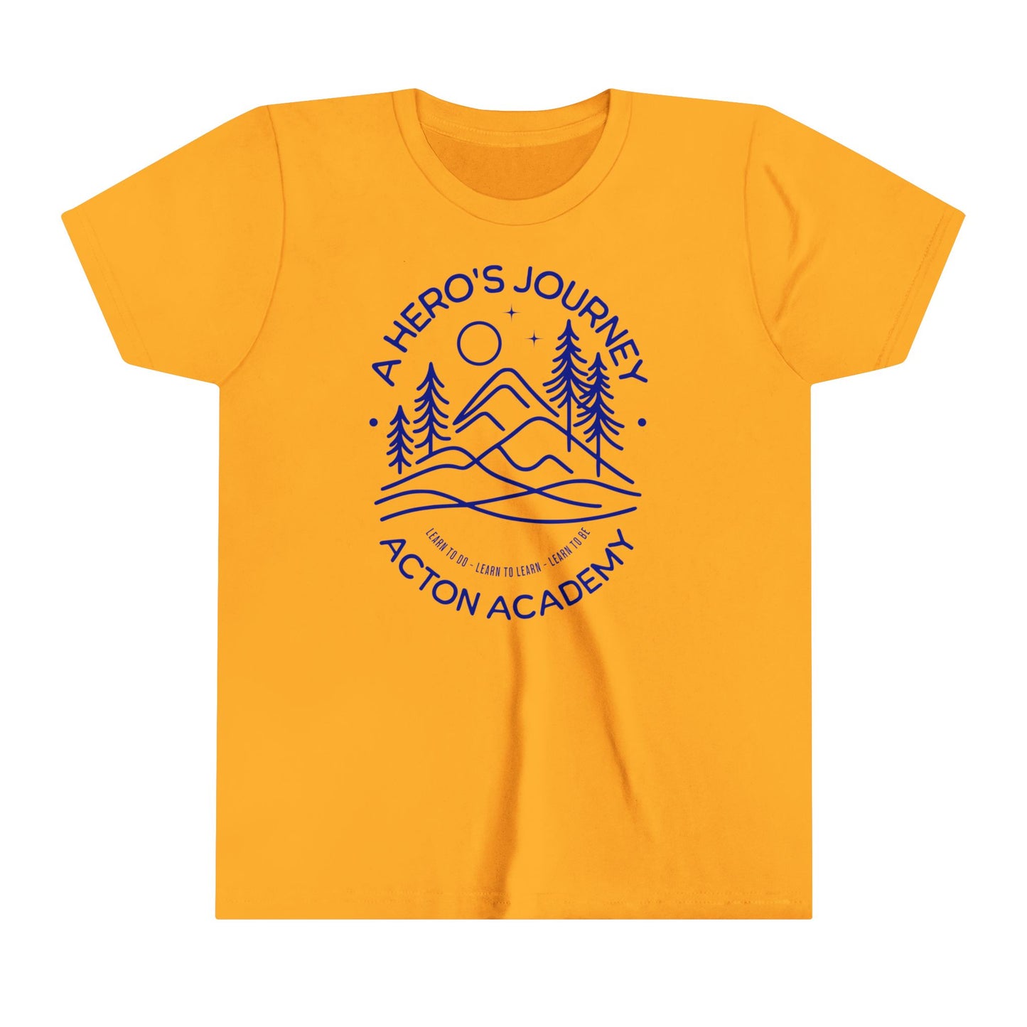 Hero's Journey Line Drawing Youth Short Sleeve Tee