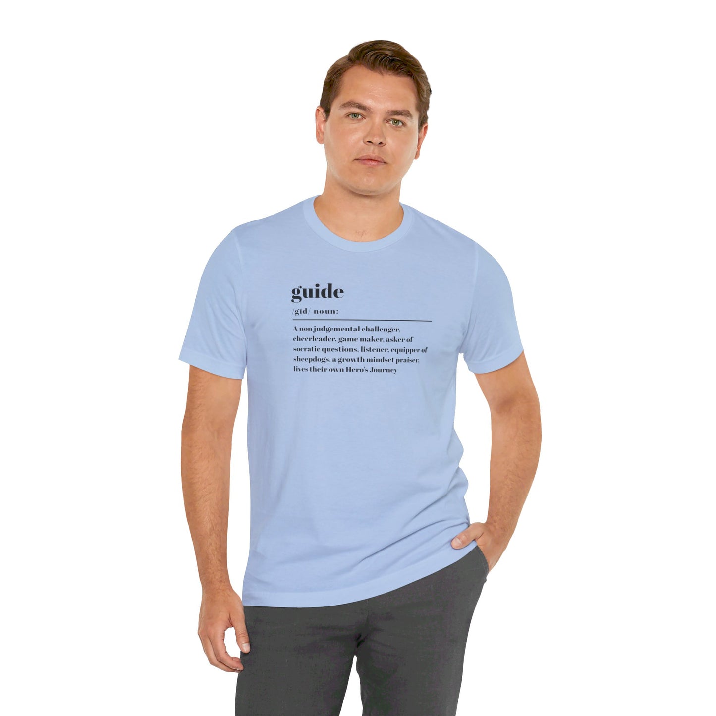 Guide definition w/back Unisex Jersey Short Sleeve Tee
