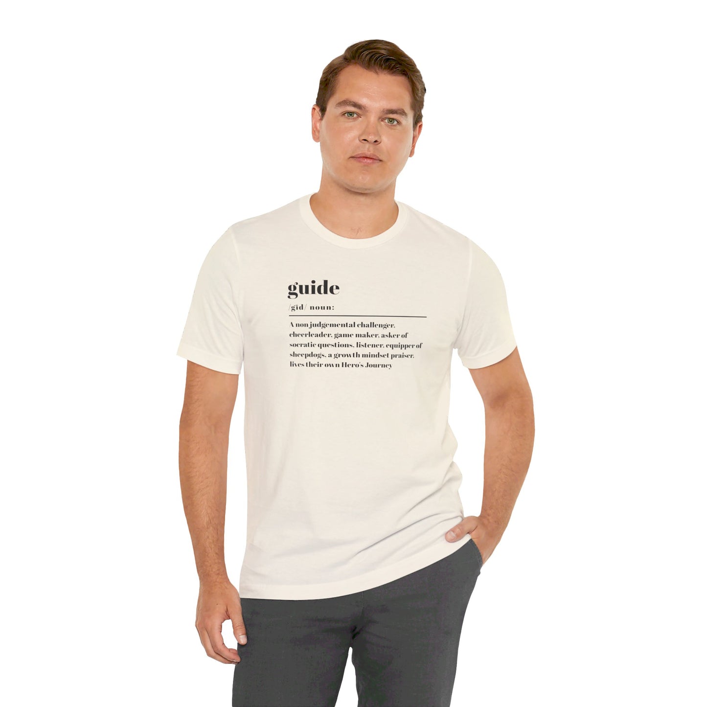 Guide definition w/back Unisex Jersey Short Sleeve Tee